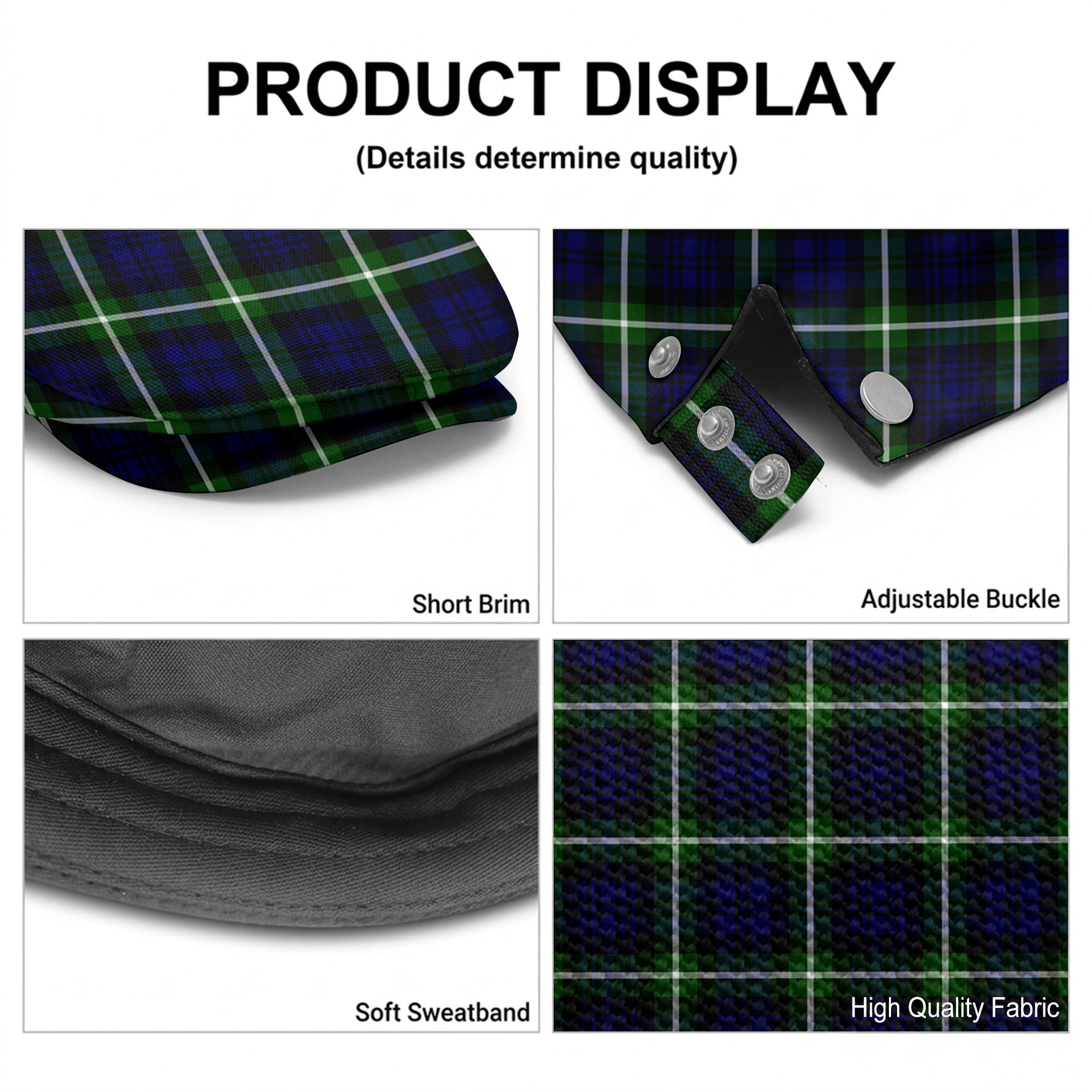Lamont Modern Tartan Flat Caps