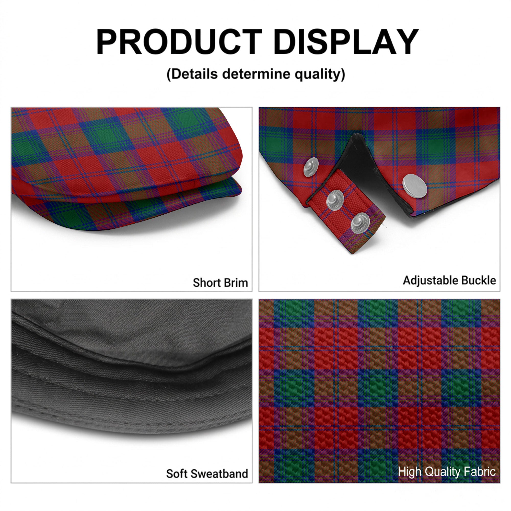 Lindsay Modern Tartan Flat Caps