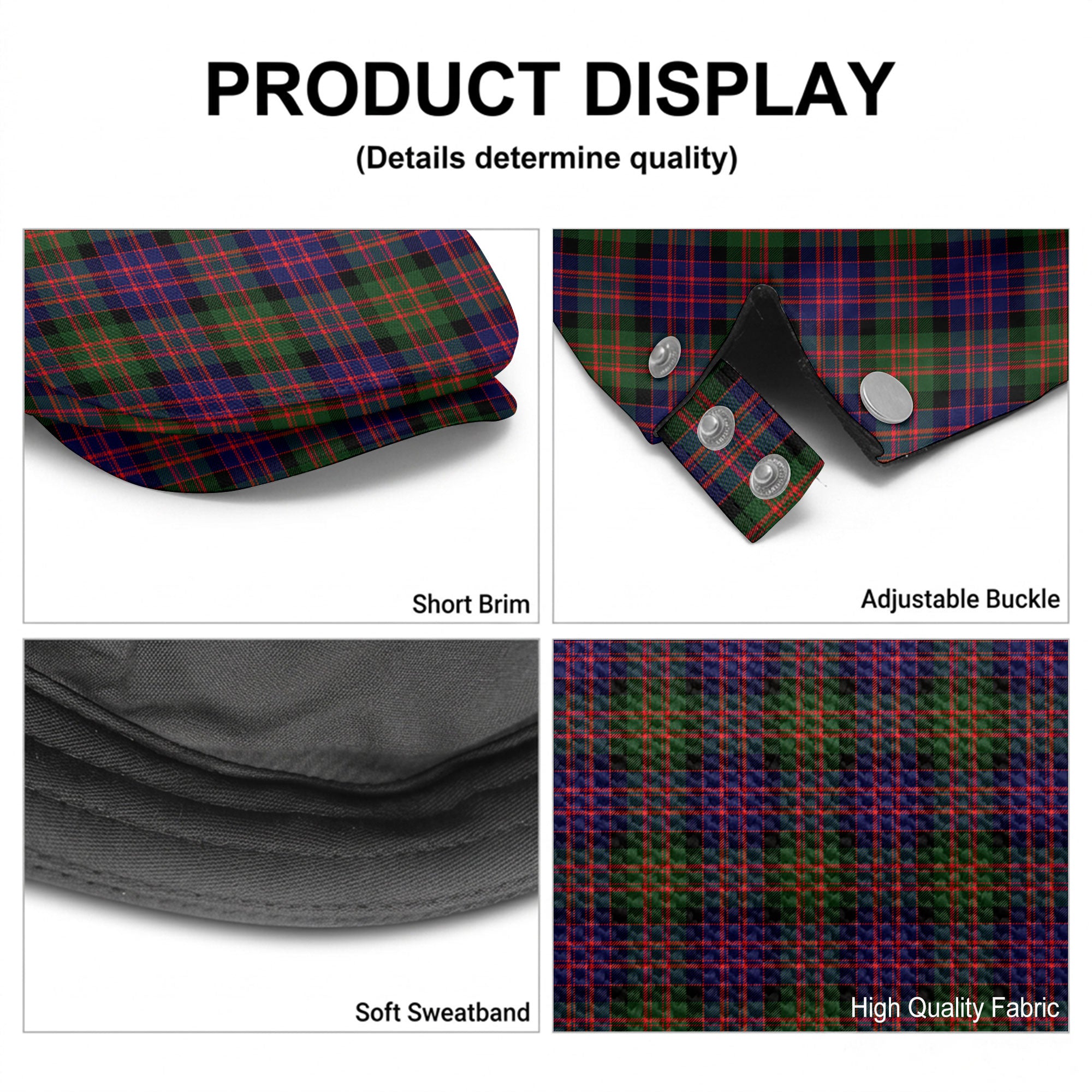 MacDonnell of Glengarry Modern Tartan Flat Caps