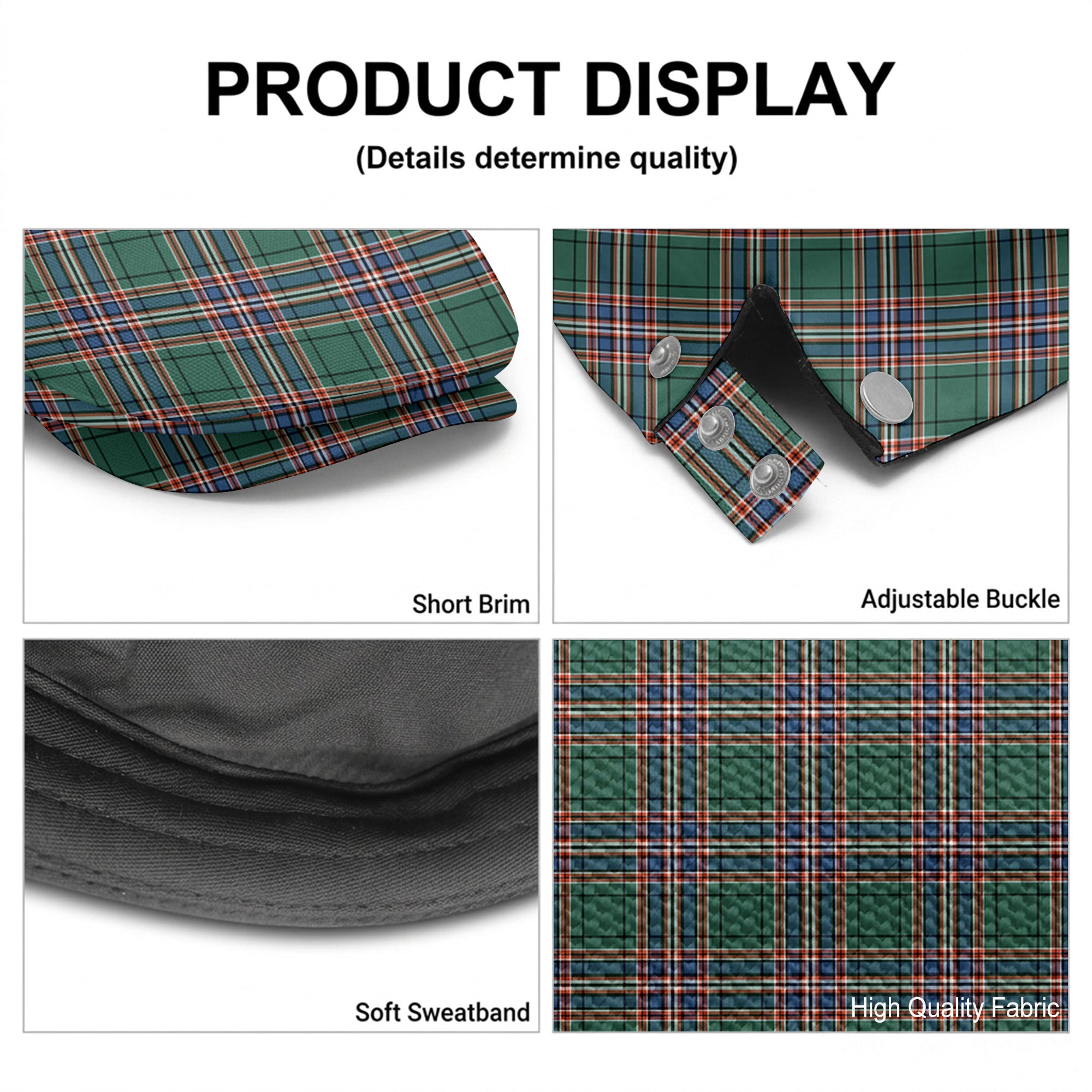 MacFarlane Hunting Ancient Tartan Flat Caps