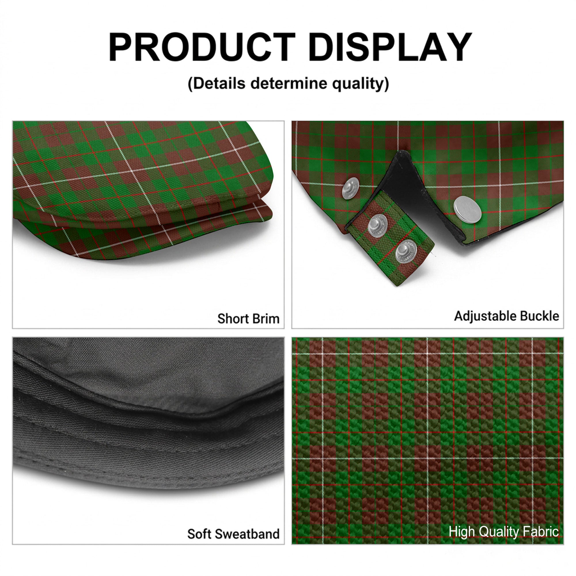 MacKinnon Hunting Modern Tartan Flat Caps
