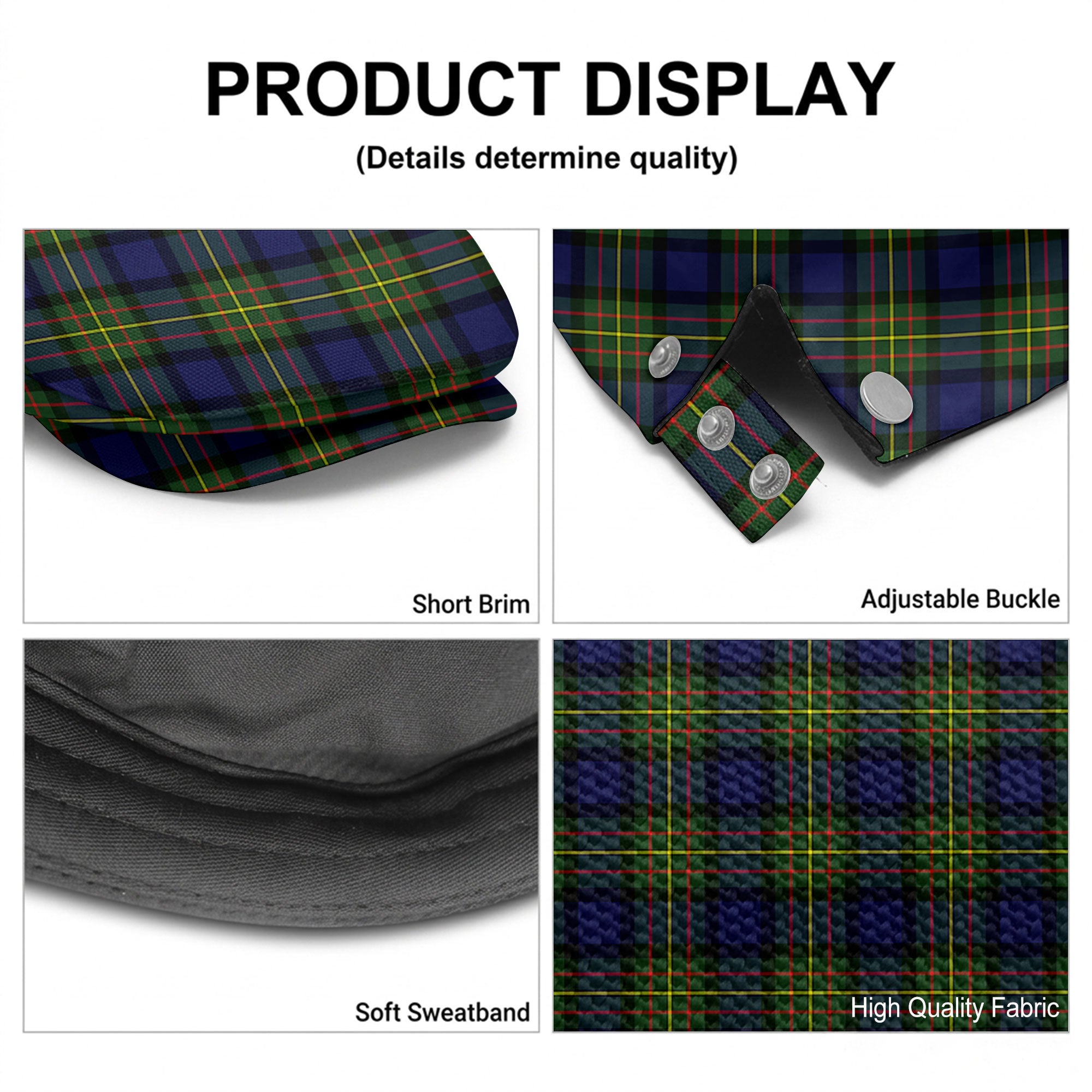 MacLaren Modern Tartan Flat Caps