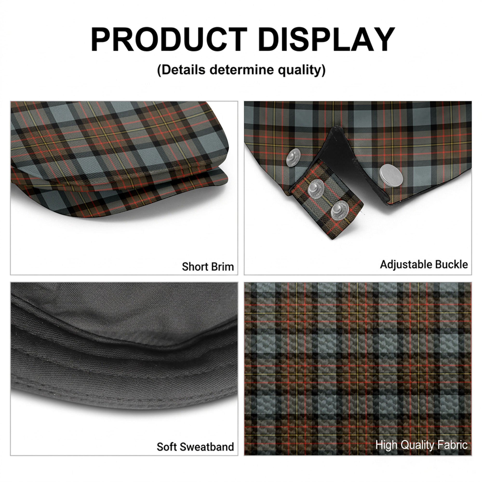 MacLaren Weathered Tartan Flat Caps
