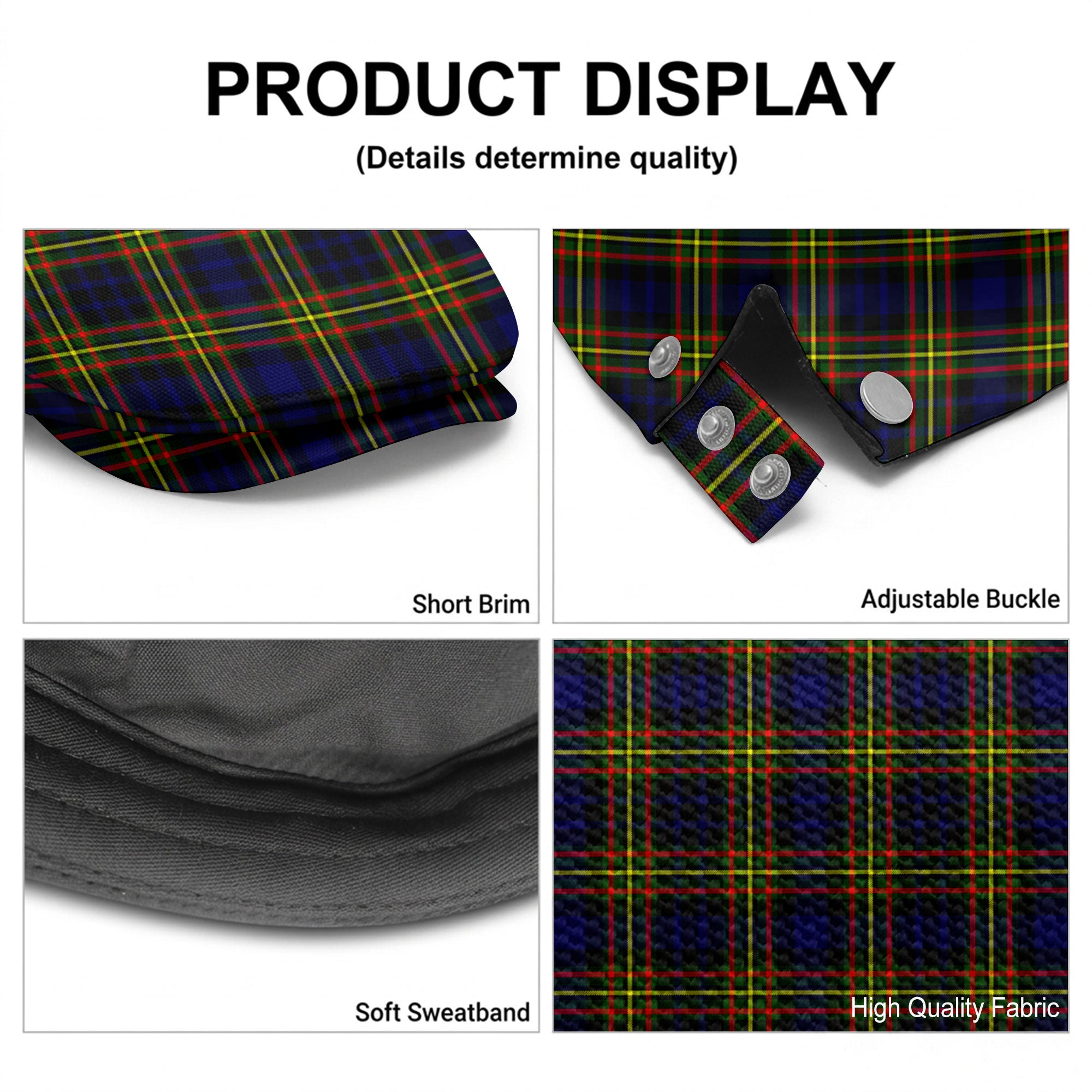 MacLellan Modern Tartan Flat Caps