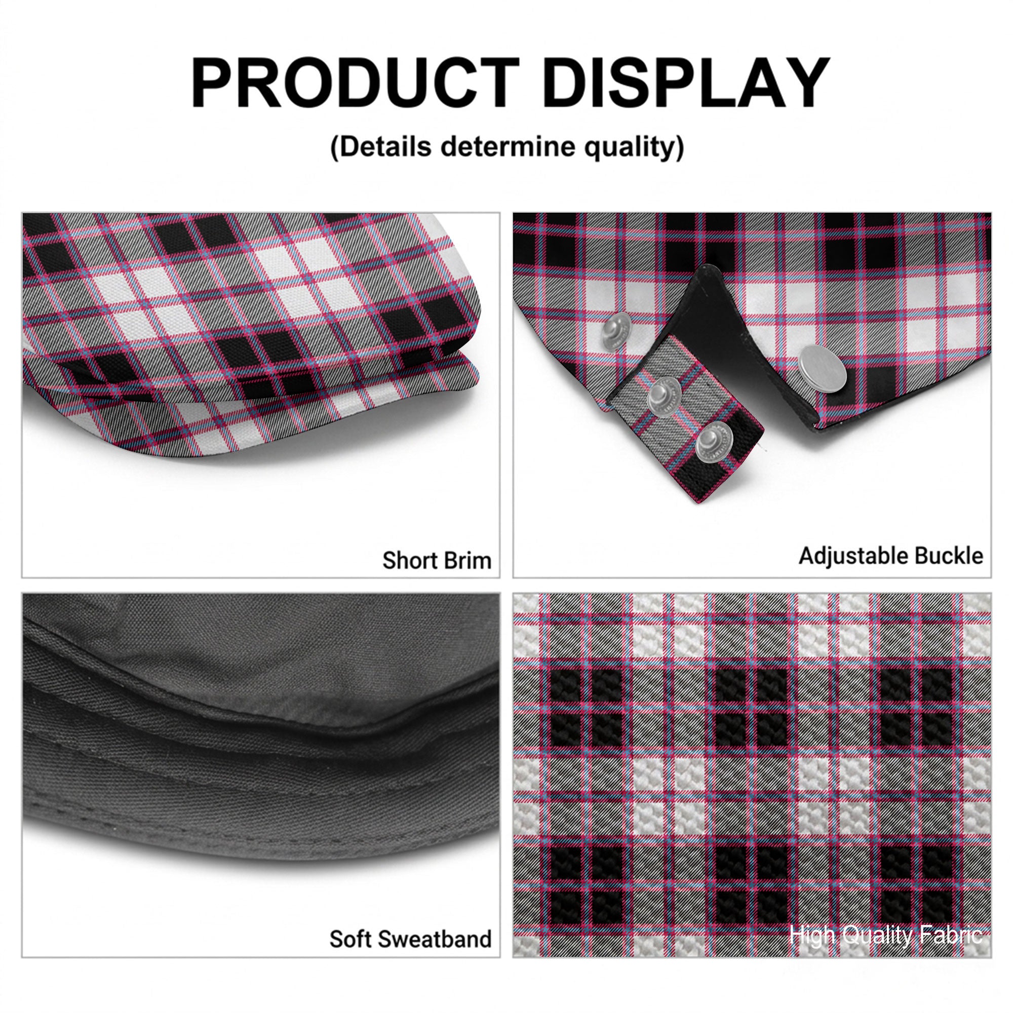 MacPherson Hunting Modern Tartan Flat Caps