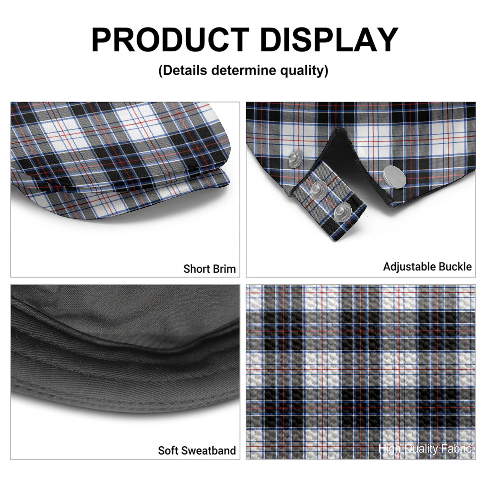 MacRae Dress Modern Tartan Flat Caps