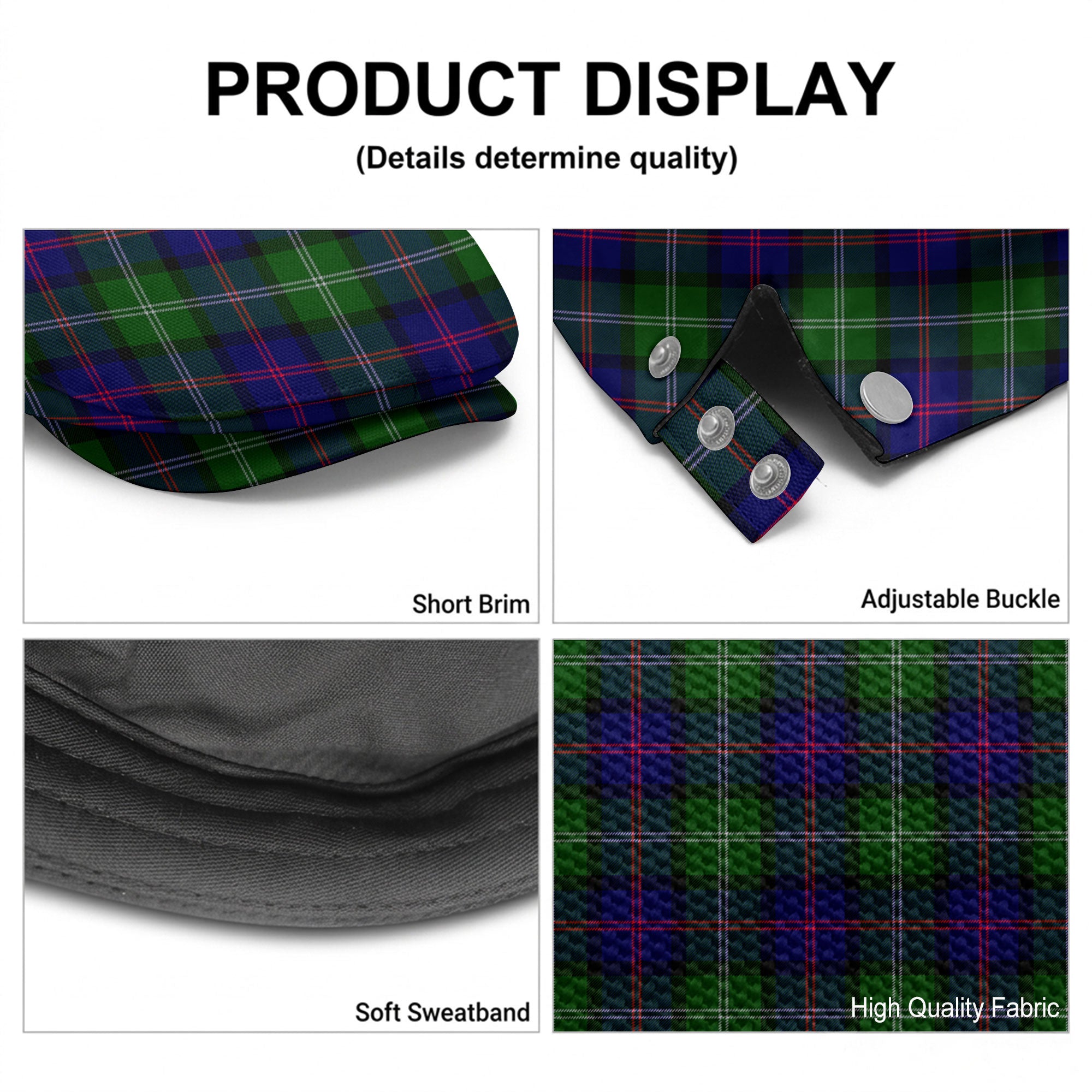 MacThomas Modern Tartan Flat Caps