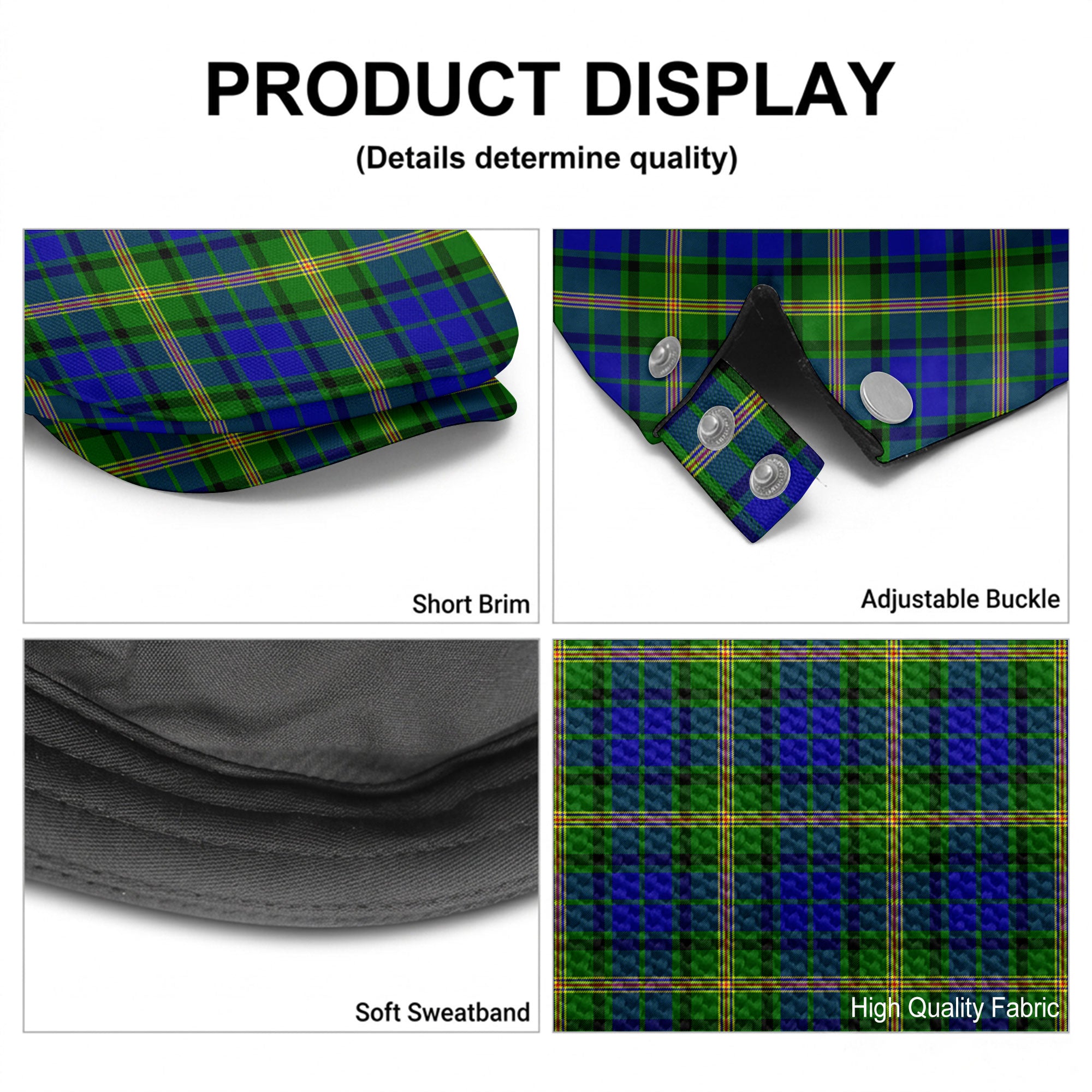 Maitland Tartan Flat Caps