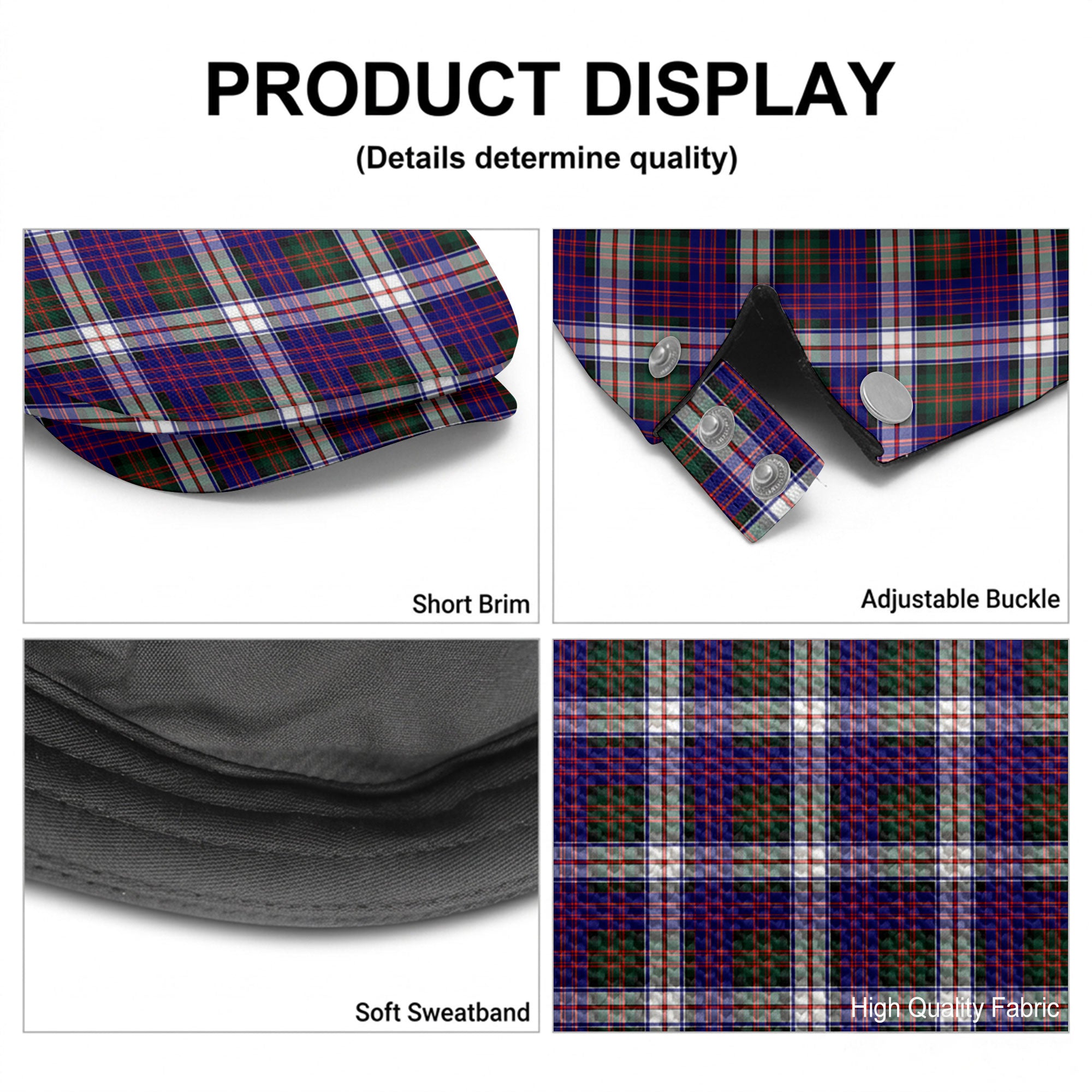 McDonald Dress Modern Tartan Flat Caps
