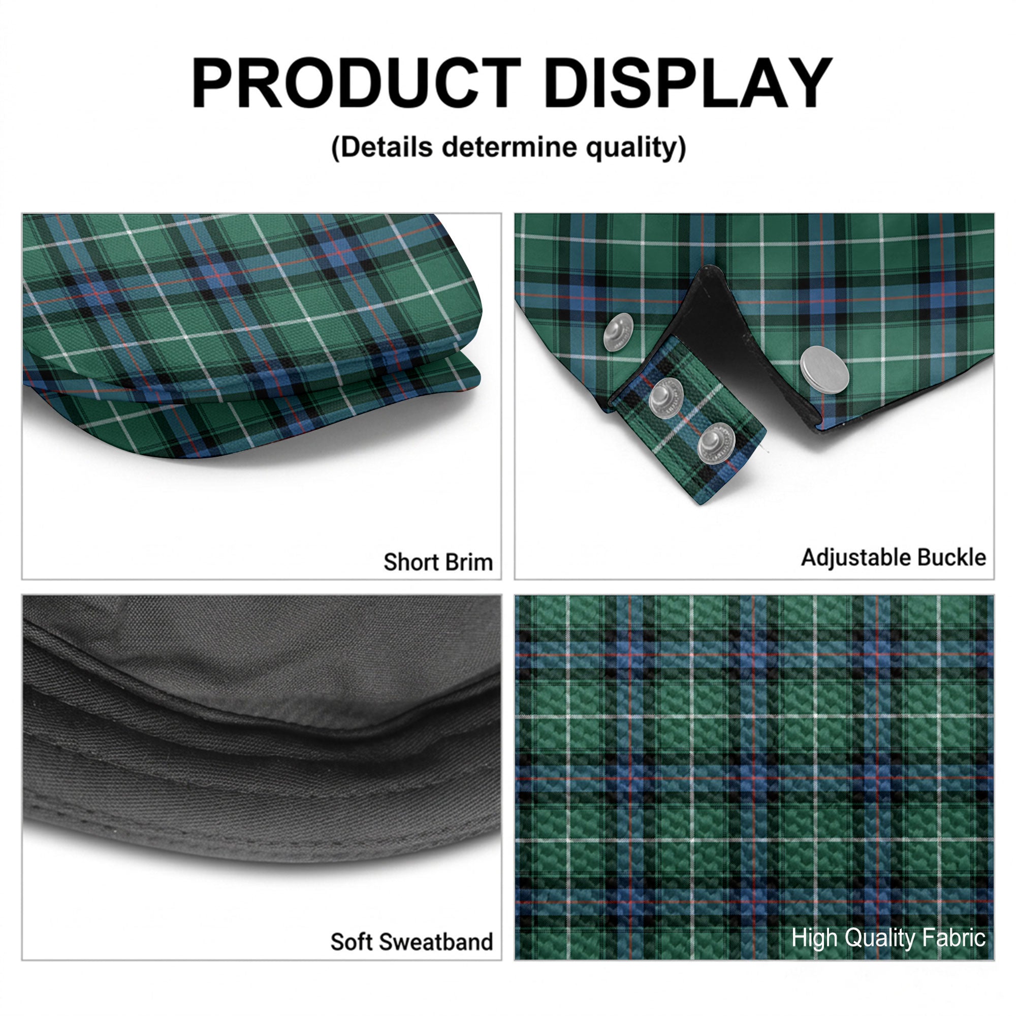 McDonald of the Isles Hunting Ancient Tartan Flat Caps