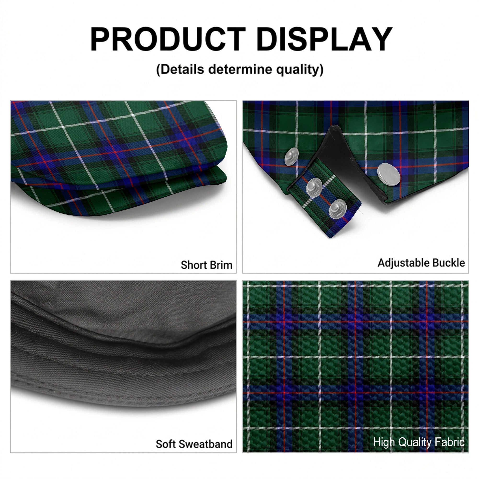 McDonald of the Isles Hunting Modern Tartan Flat Caps
