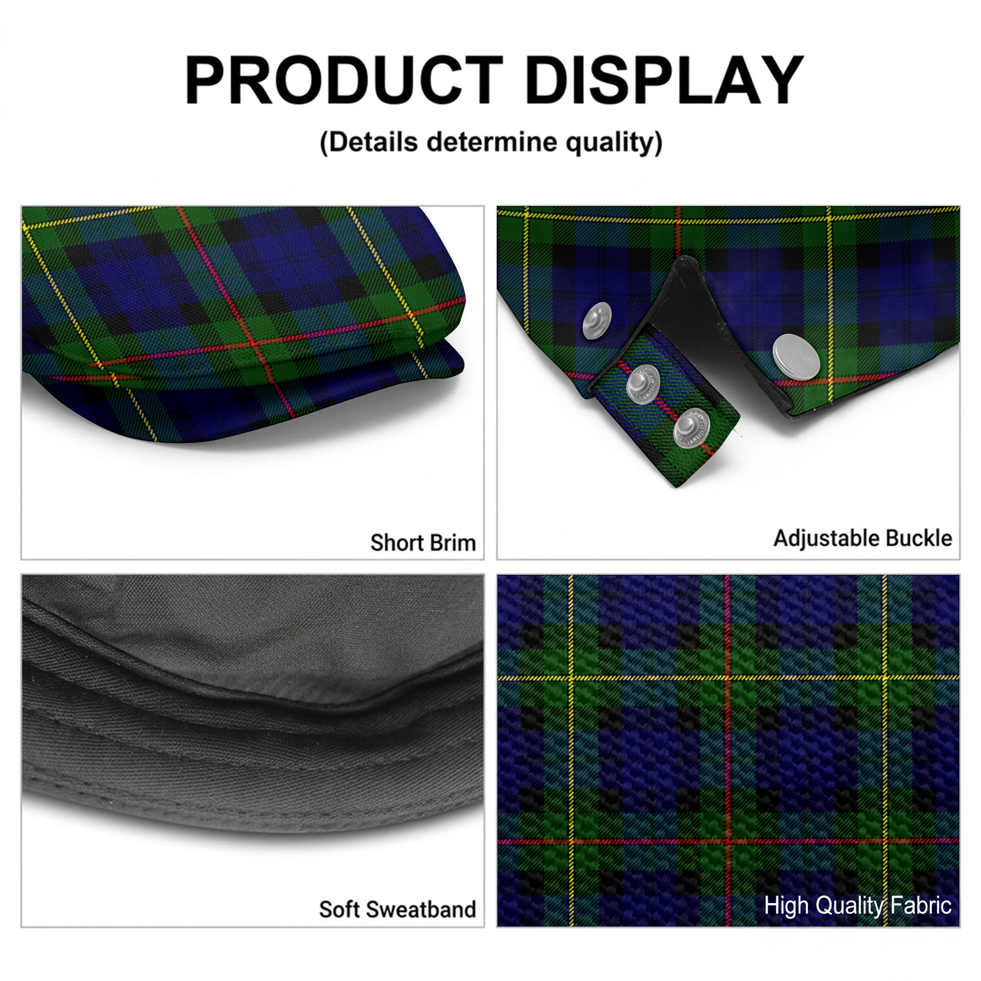 McEwan Modern Tartan Flat Caps