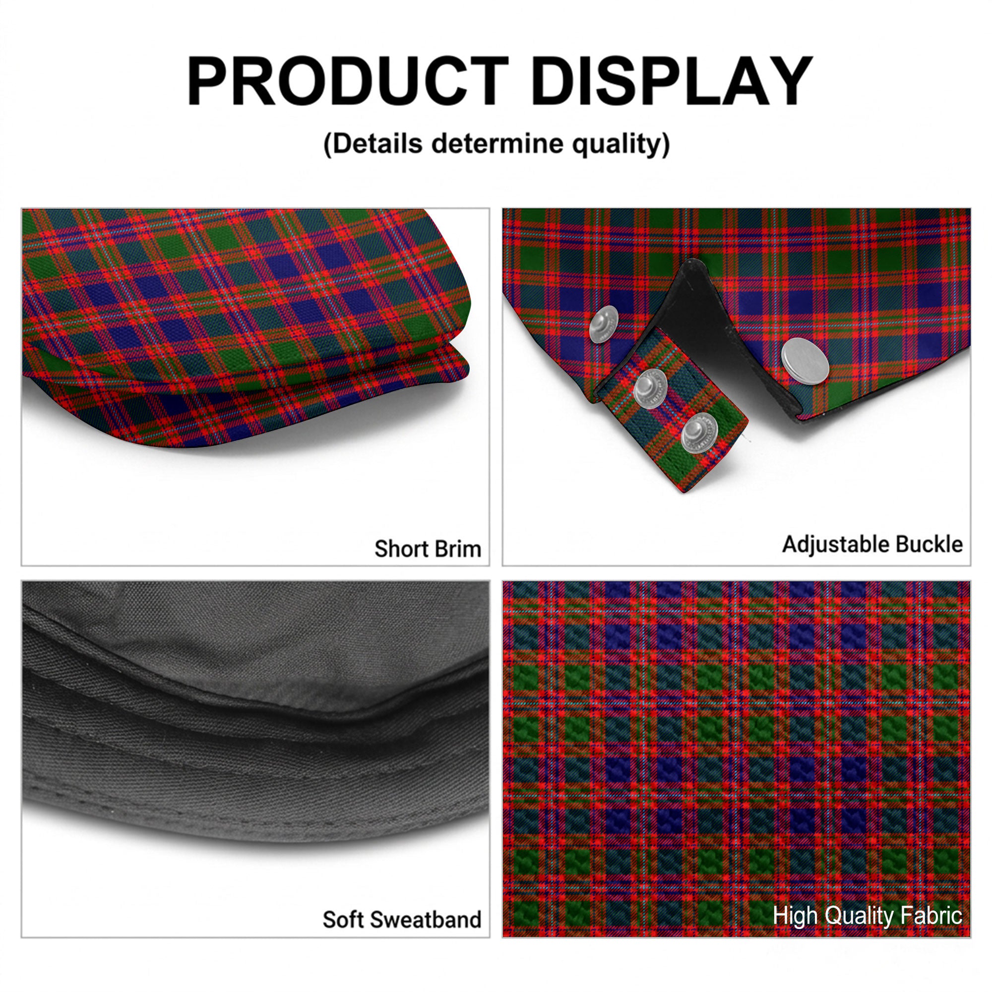 McIntyre Modern Tartan Flat Caps