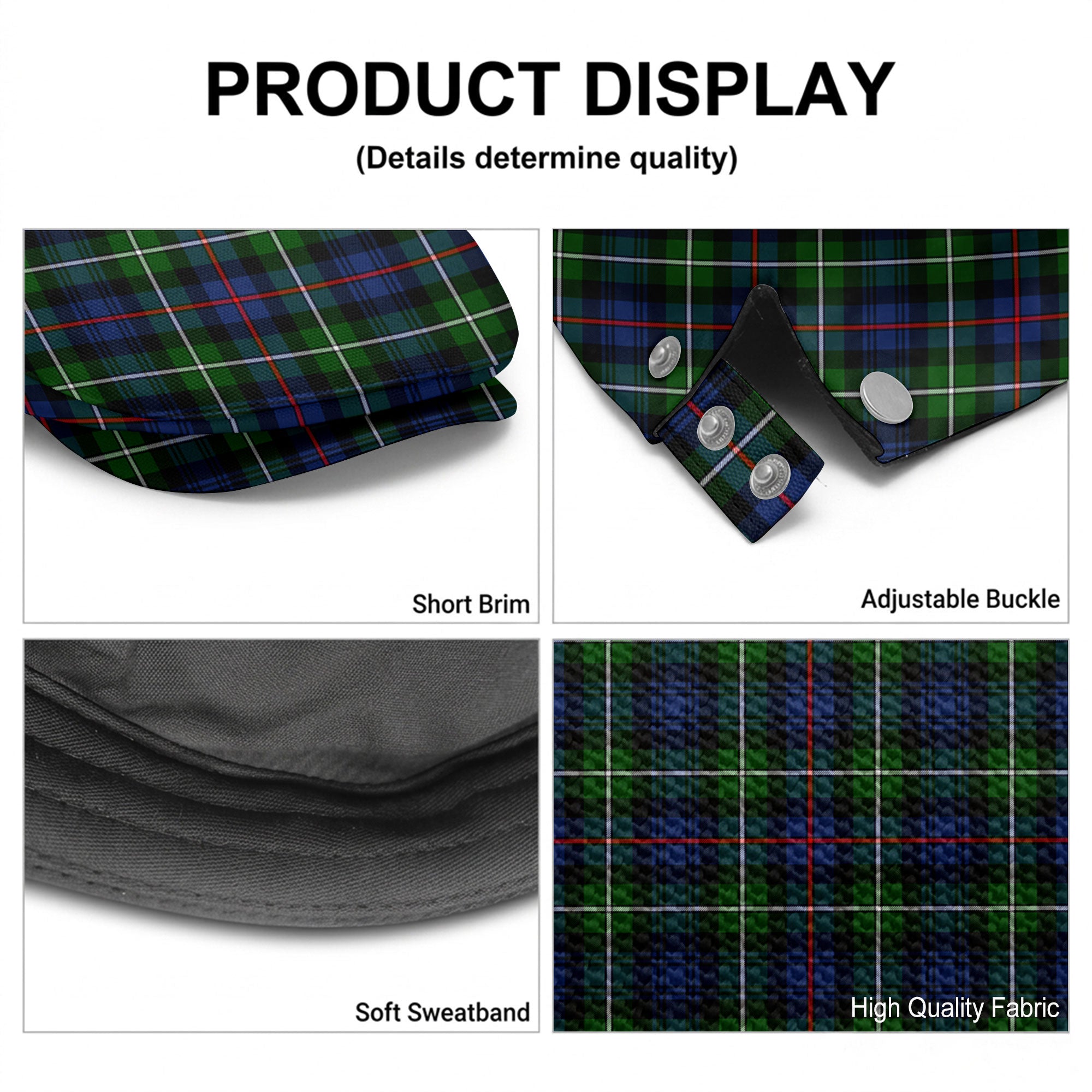McKenzie Modern Tartan Flat Caps