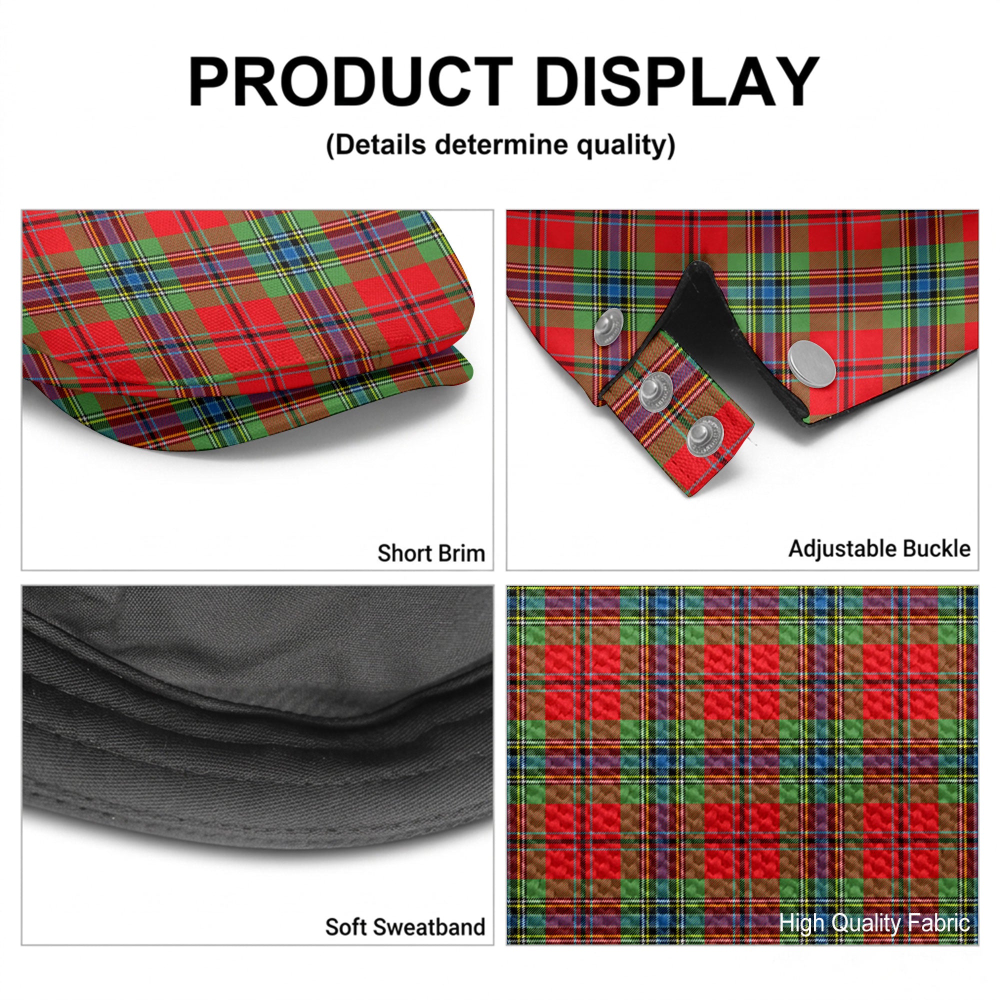 McLean of Duart Modern Tartan Flat Caps