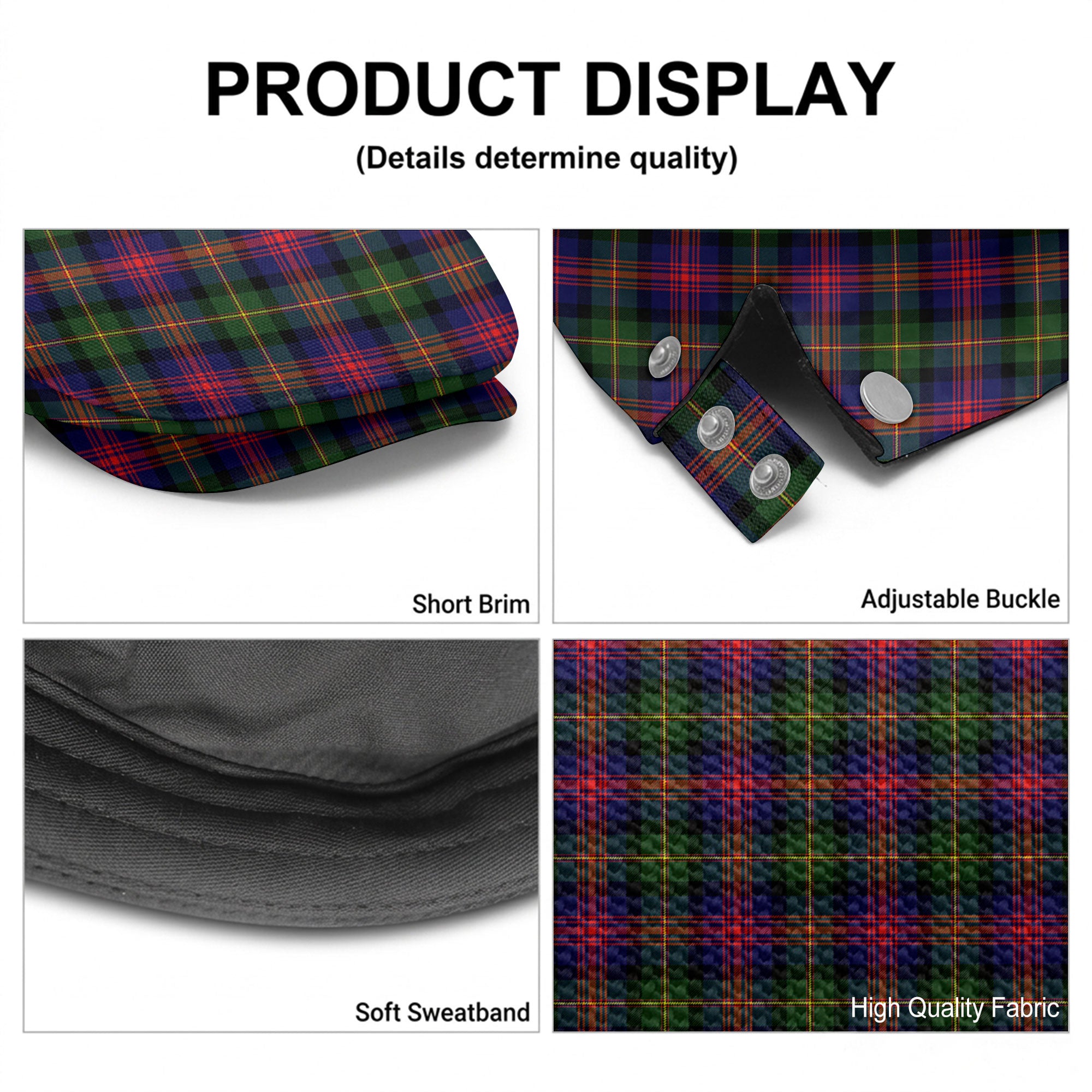 McLennan Modern Tartan Flat Caps