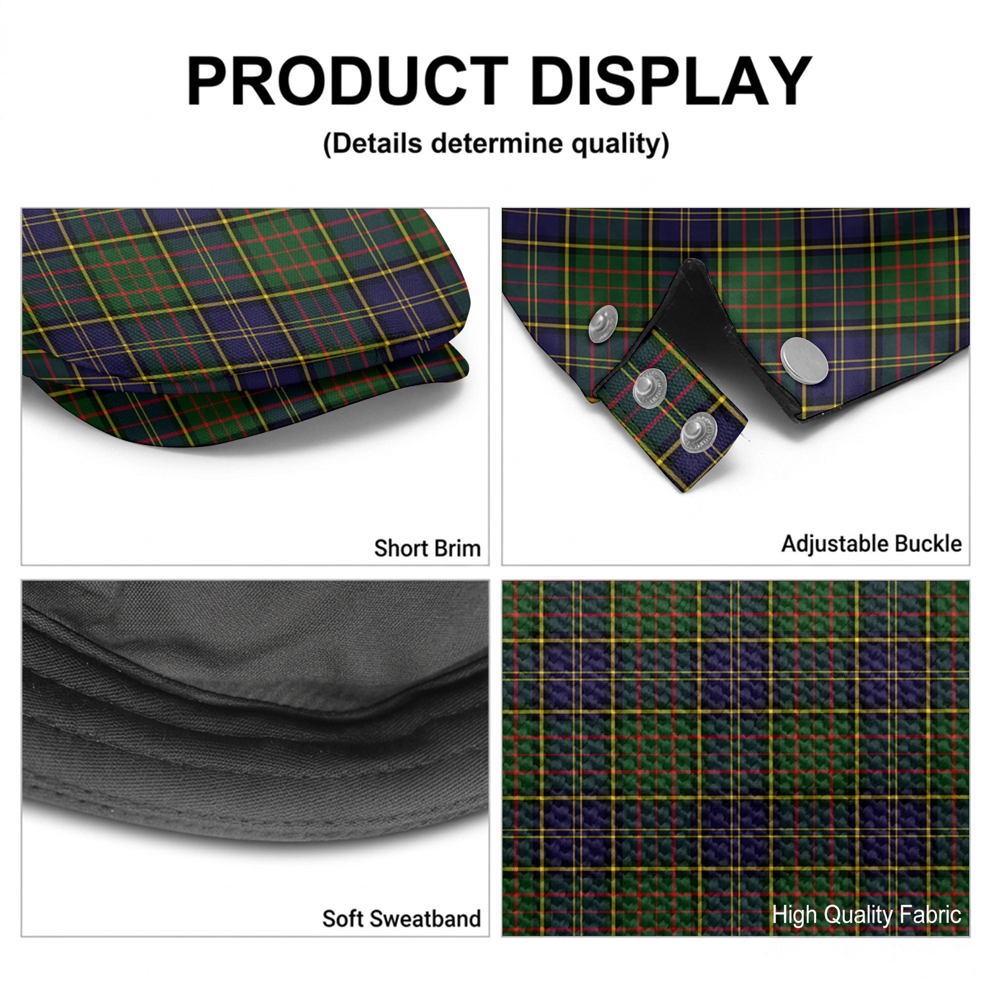 McMillan Hunting Modern Tartan Flat Caps
