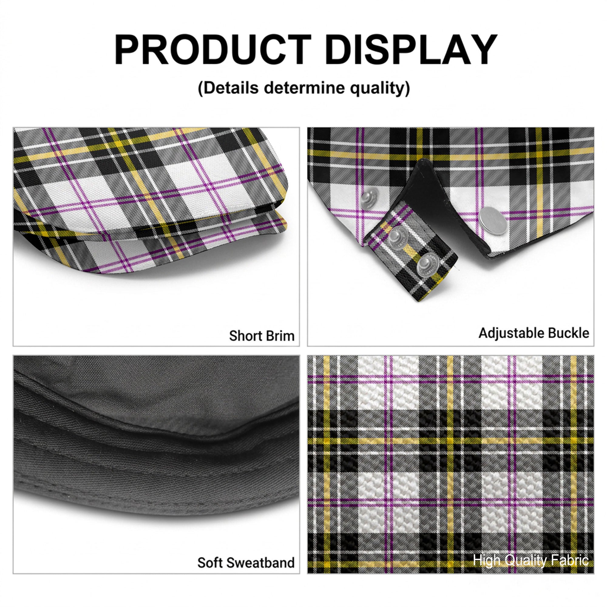 McPherson Dress Modern Tartan Flat Caps