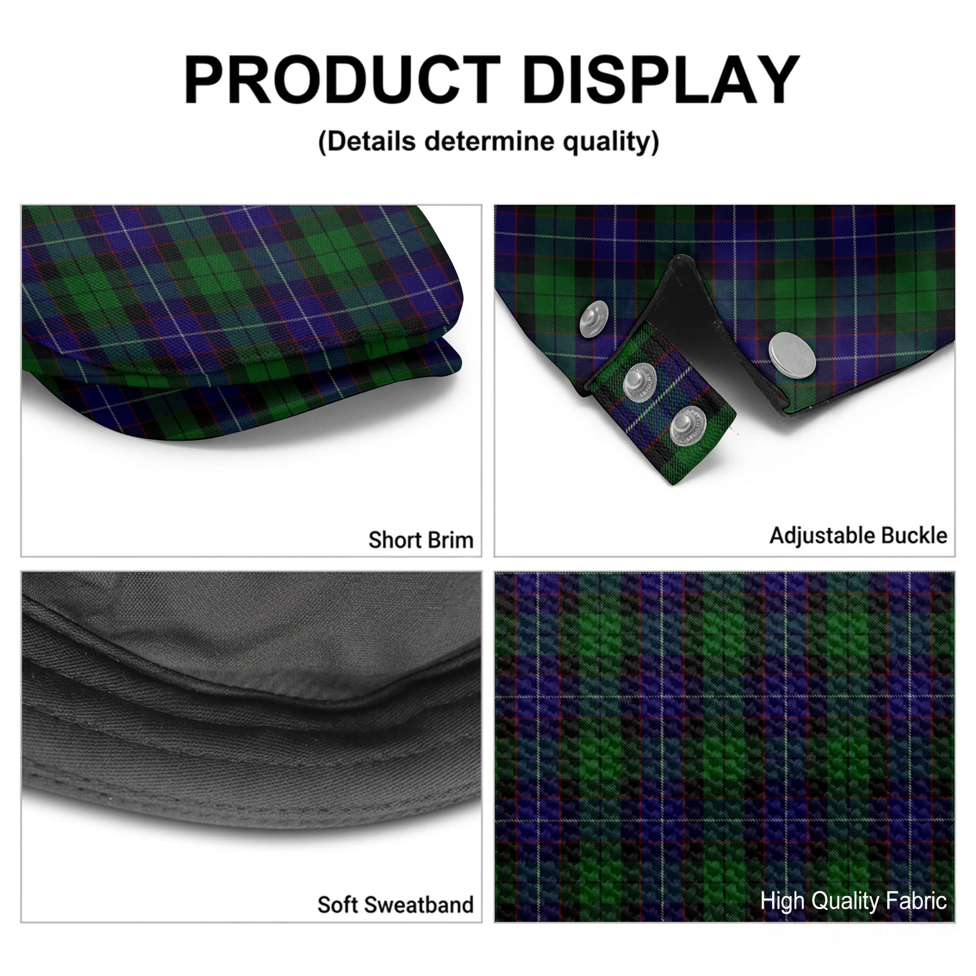 Mitchell Tartan Flat Caps