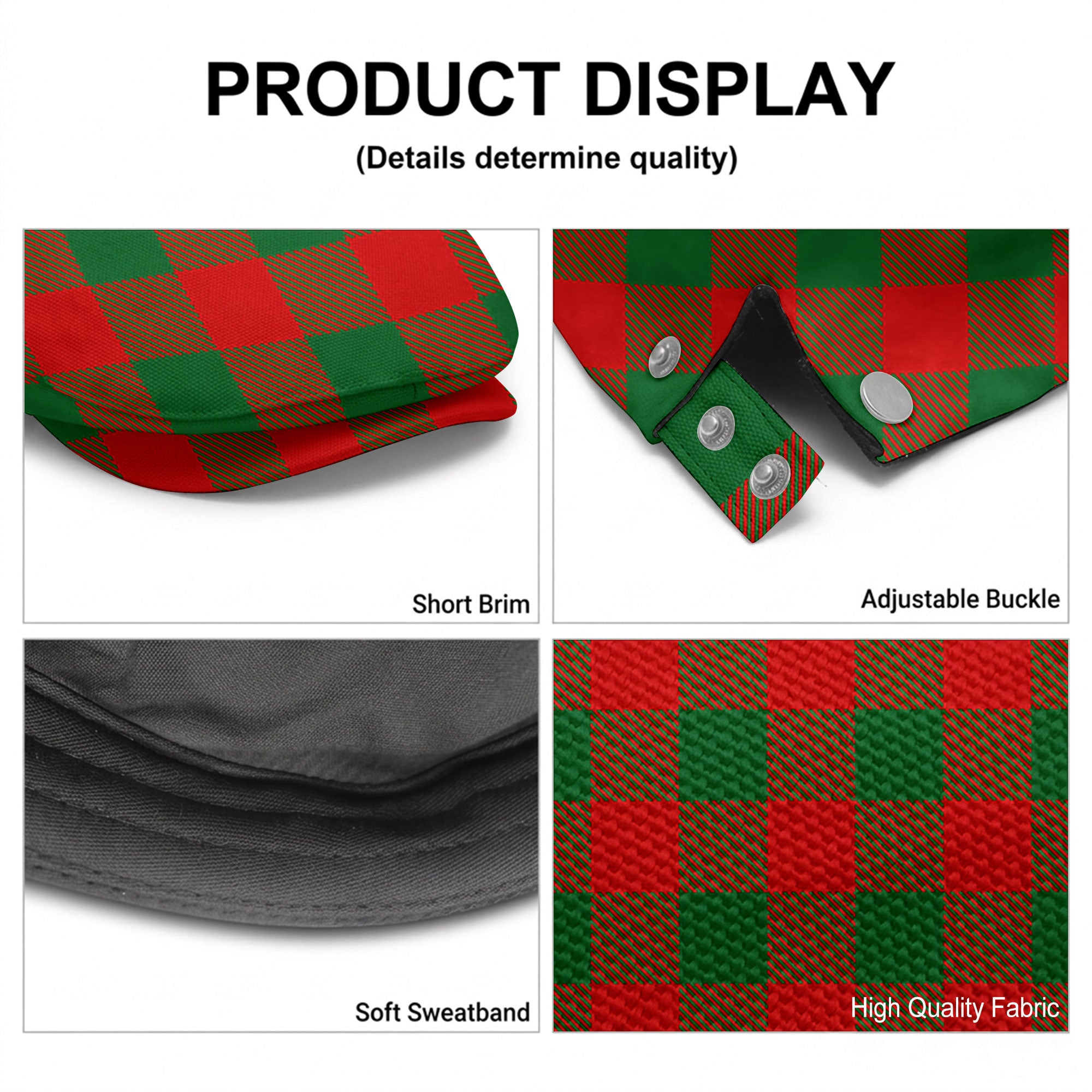 Moncreiffe (or Moncreiff) Tartan Flat Caps