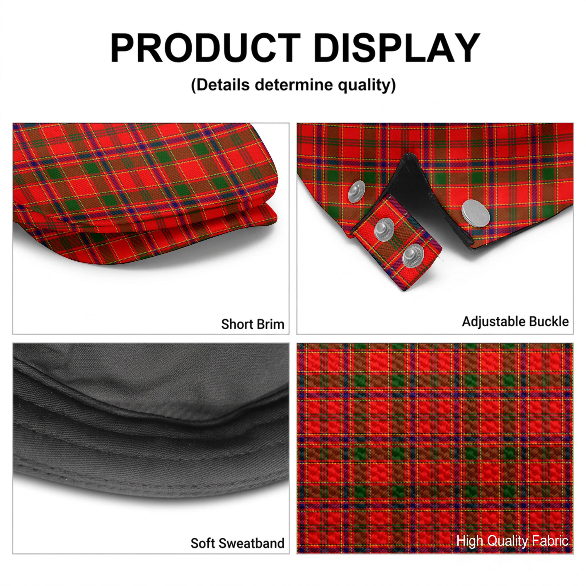 Munro Modern Tartan Flat Caps