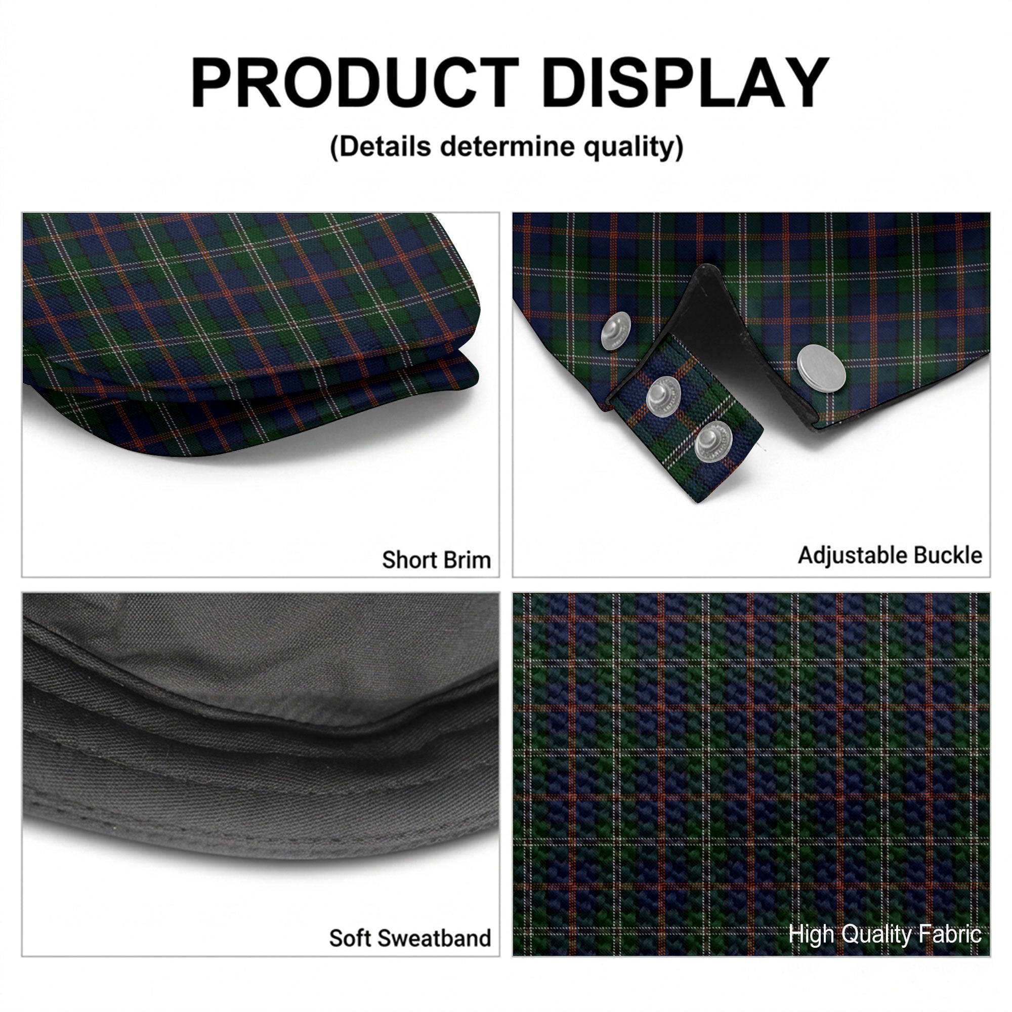Purves Tartan Flat Caps