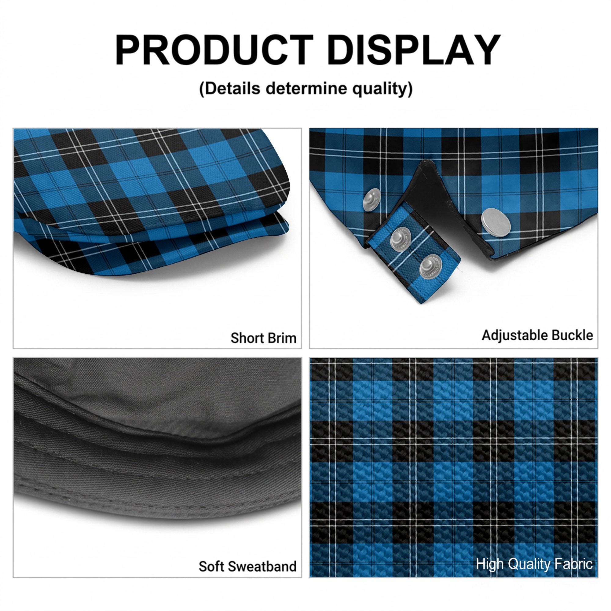 Ramsay Blue Ancient Tartan Flat Caps