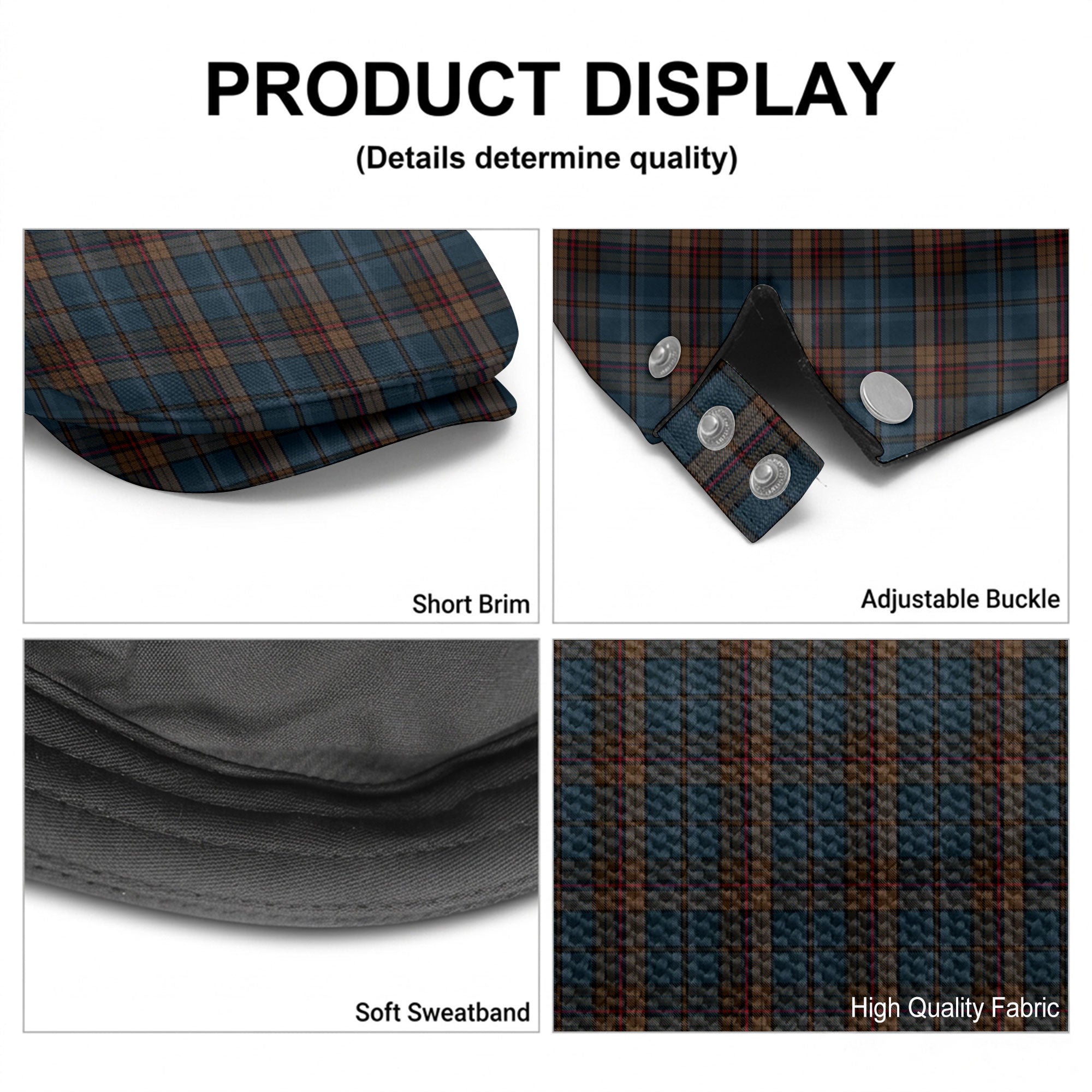 Renton Tartan Flat Caps