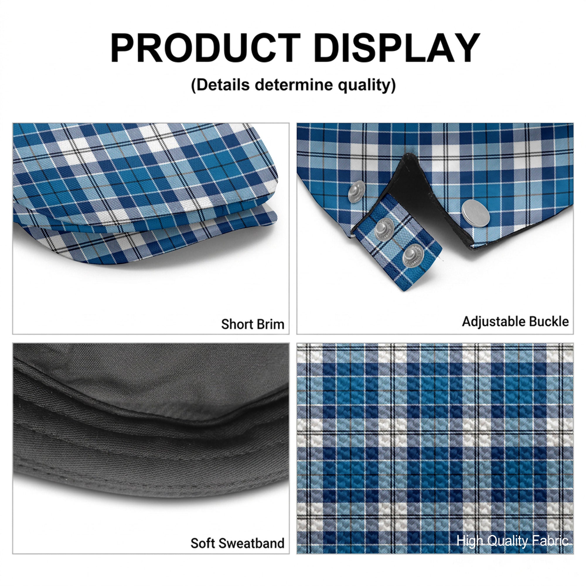 Roberton Tartan Flat Caps