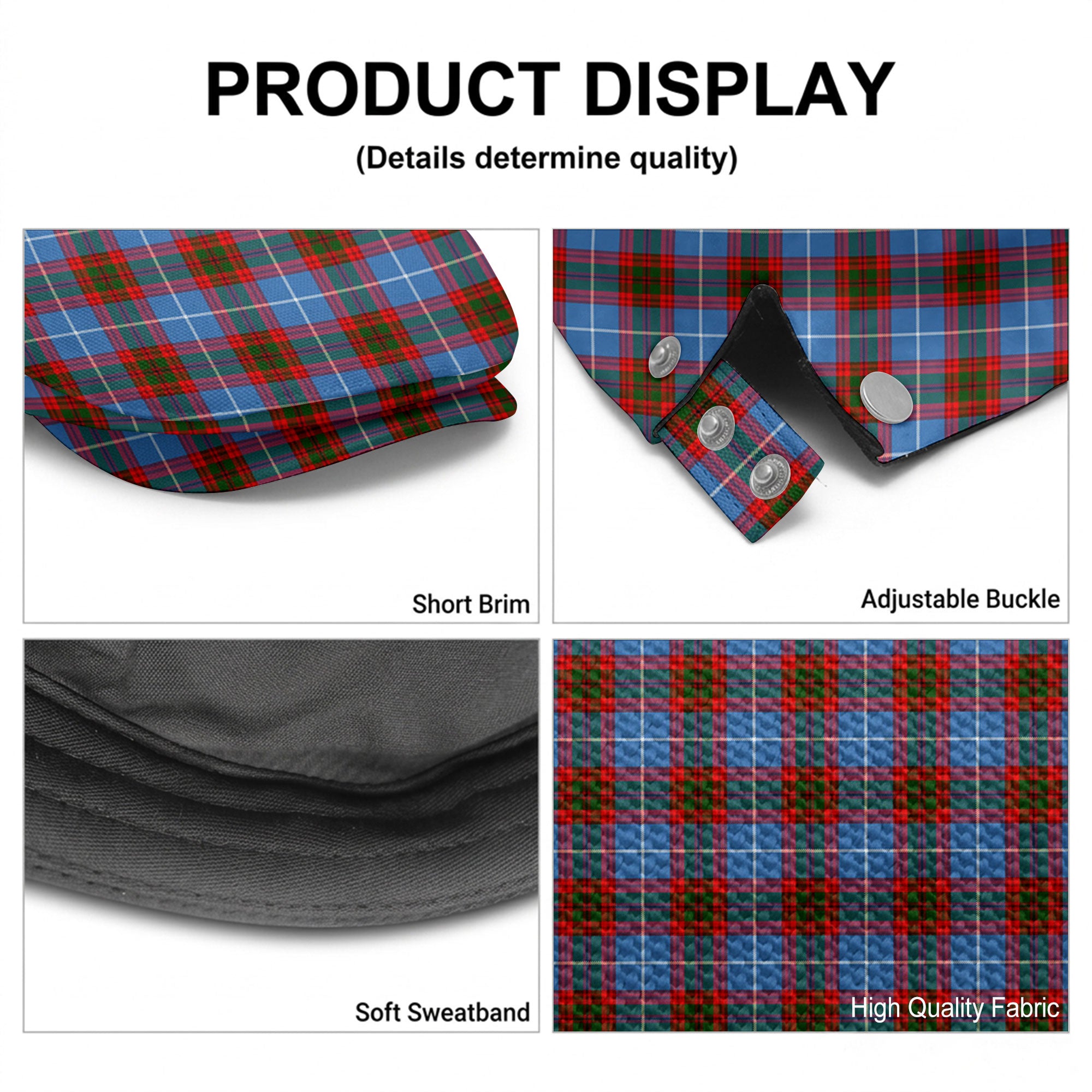 Spalding Tartan Flat Caps