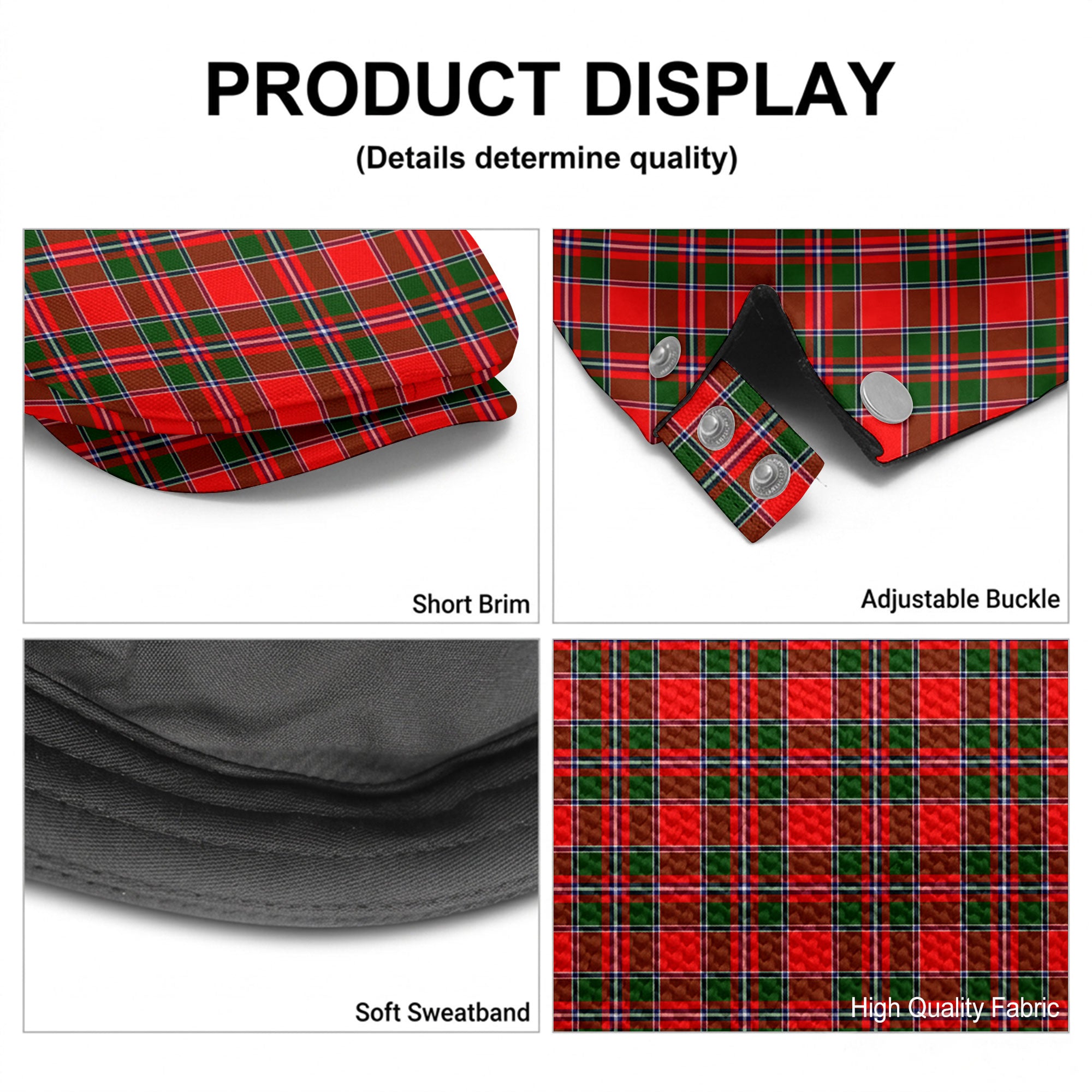 Spens (or Spence) Tartan Flat Caps