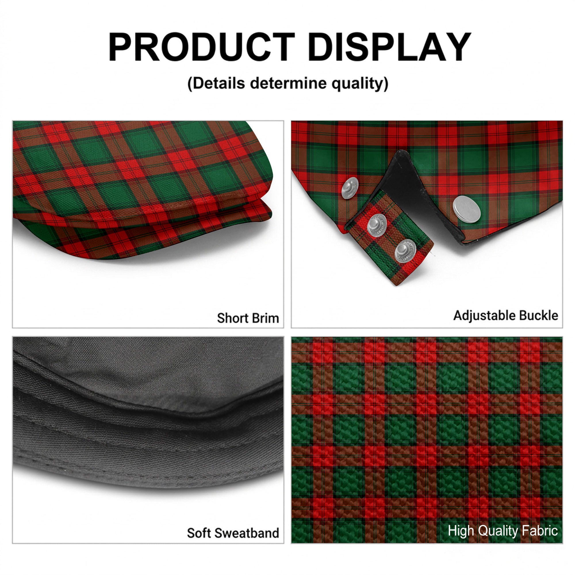 Stewart Atholl Modern Tartan Flat Caps
