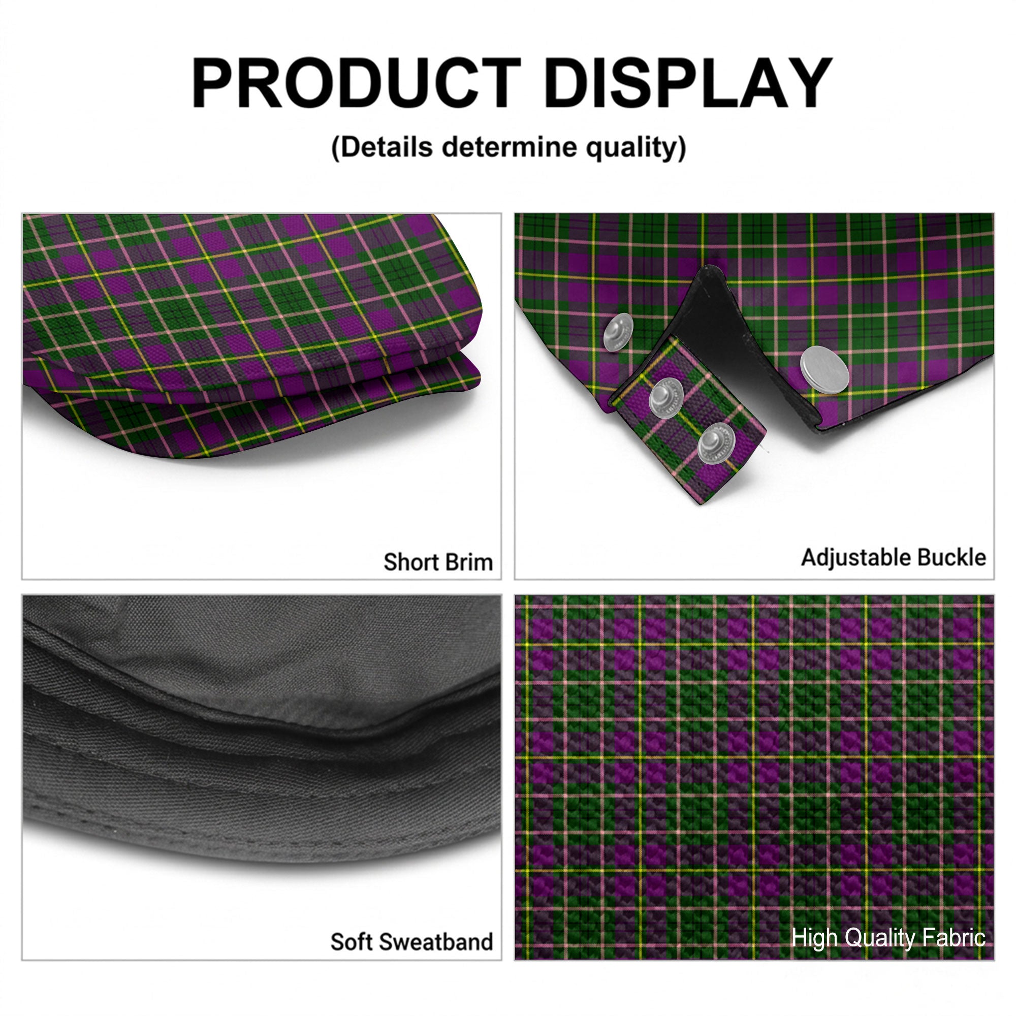 Tailyour (or Taylor) Tartan Flat Caps