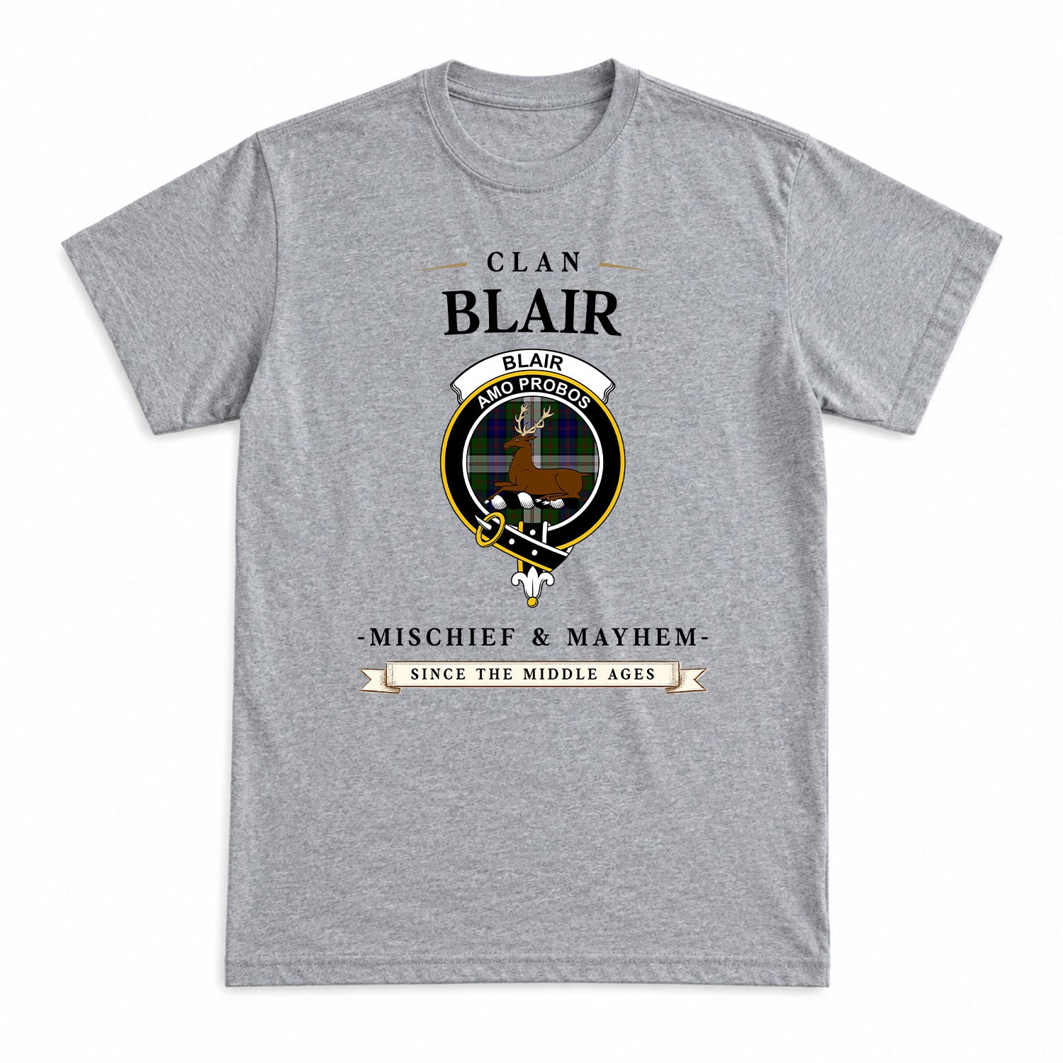 Blair Dress Tartan Crest Mischief and Mayhem T-shirt