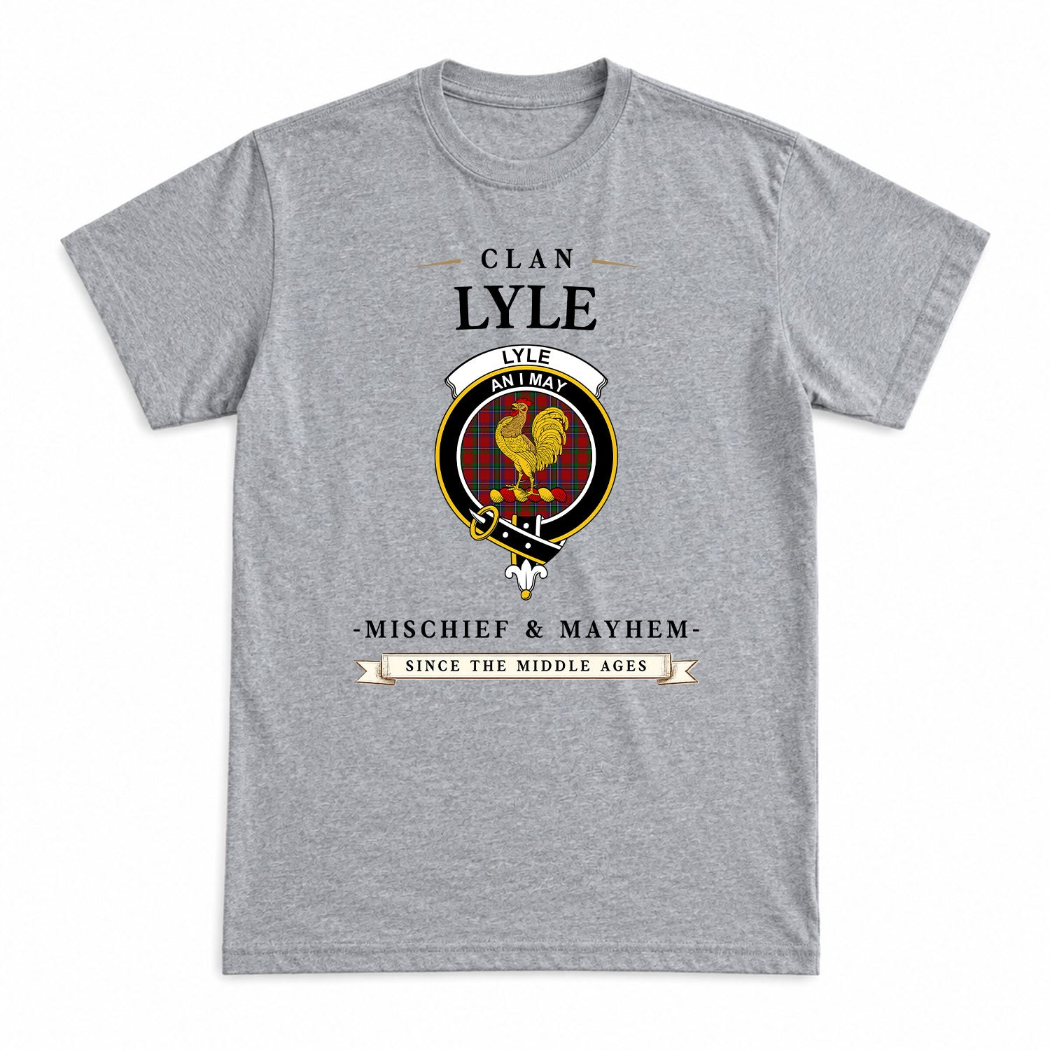 Lyle Tartan Crest Mischief and Mayhem T-shirt