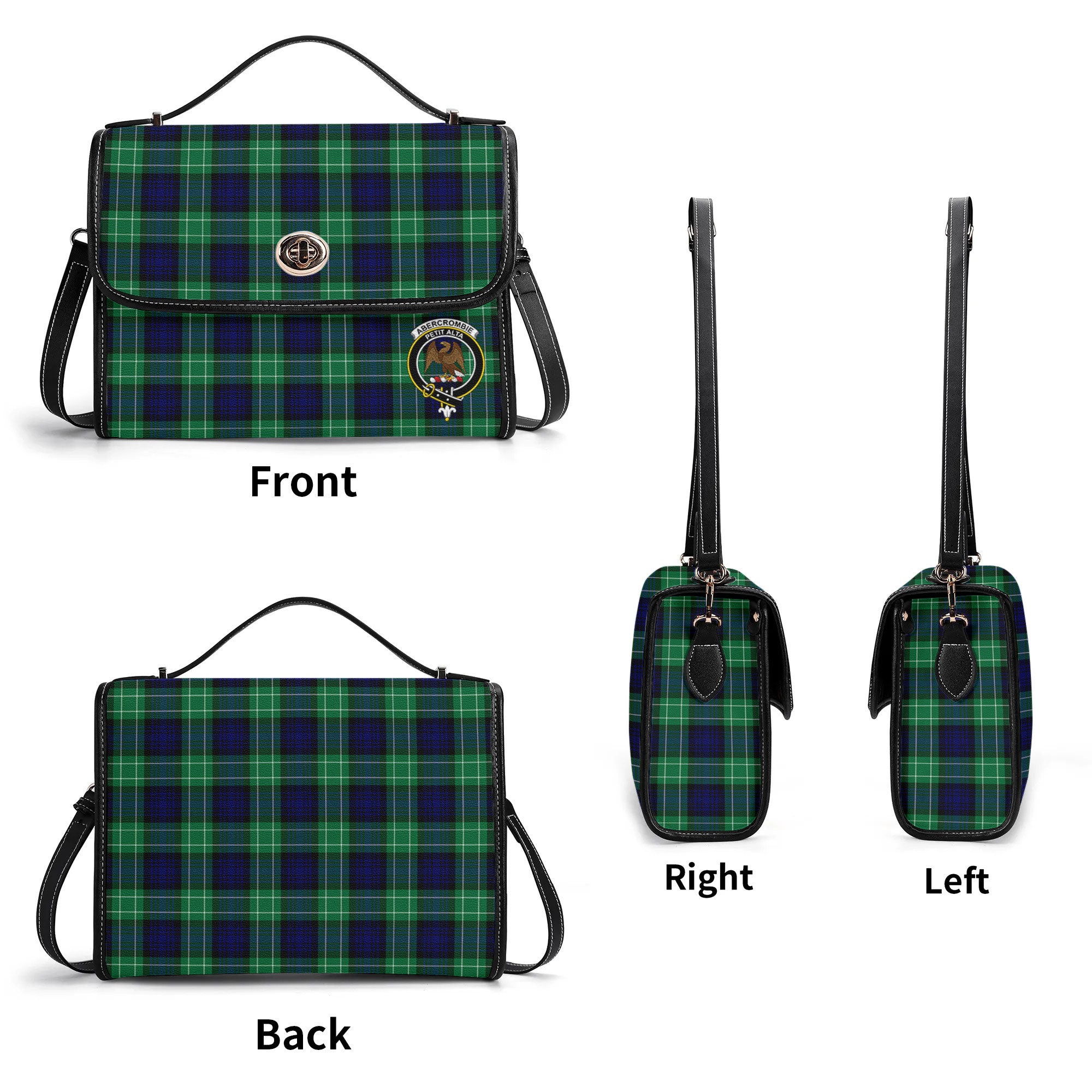 Abercrombie Tartan Crest Satchel Bag