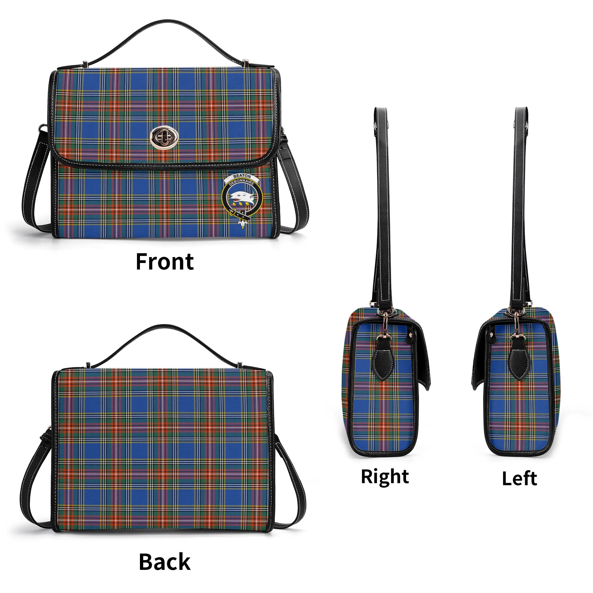Beaton Ancient Tartan Crest Satchel Bag