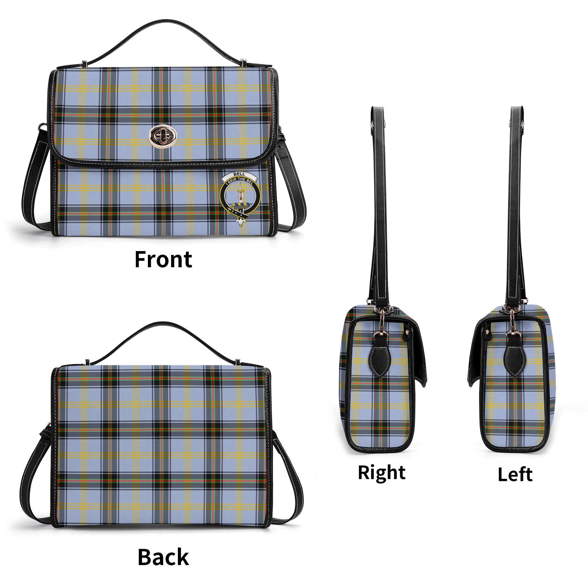 Bell of the Borders Tartan Crest Satchel Bag