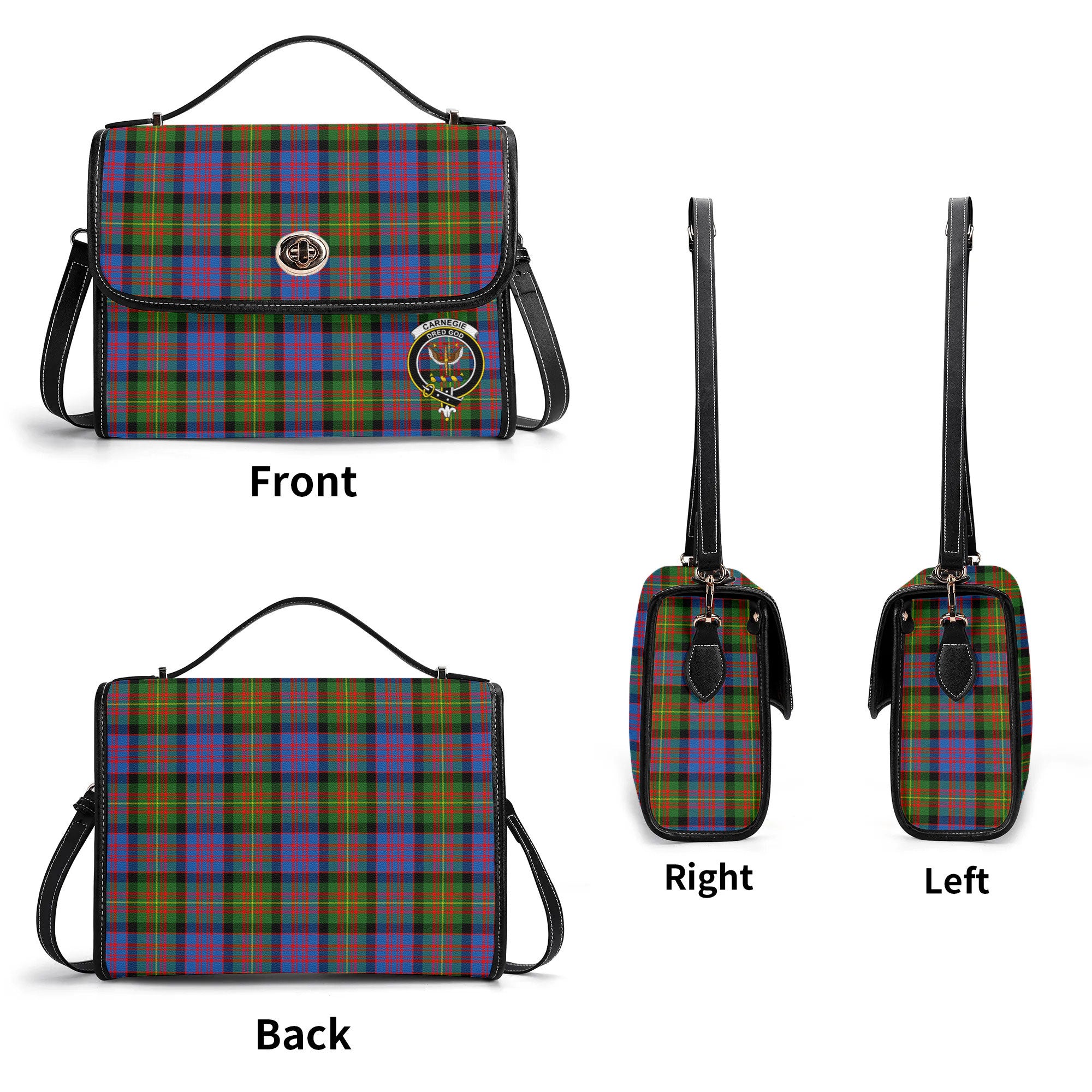 Carnegie Ancient Tartan Crest Satchel Bag