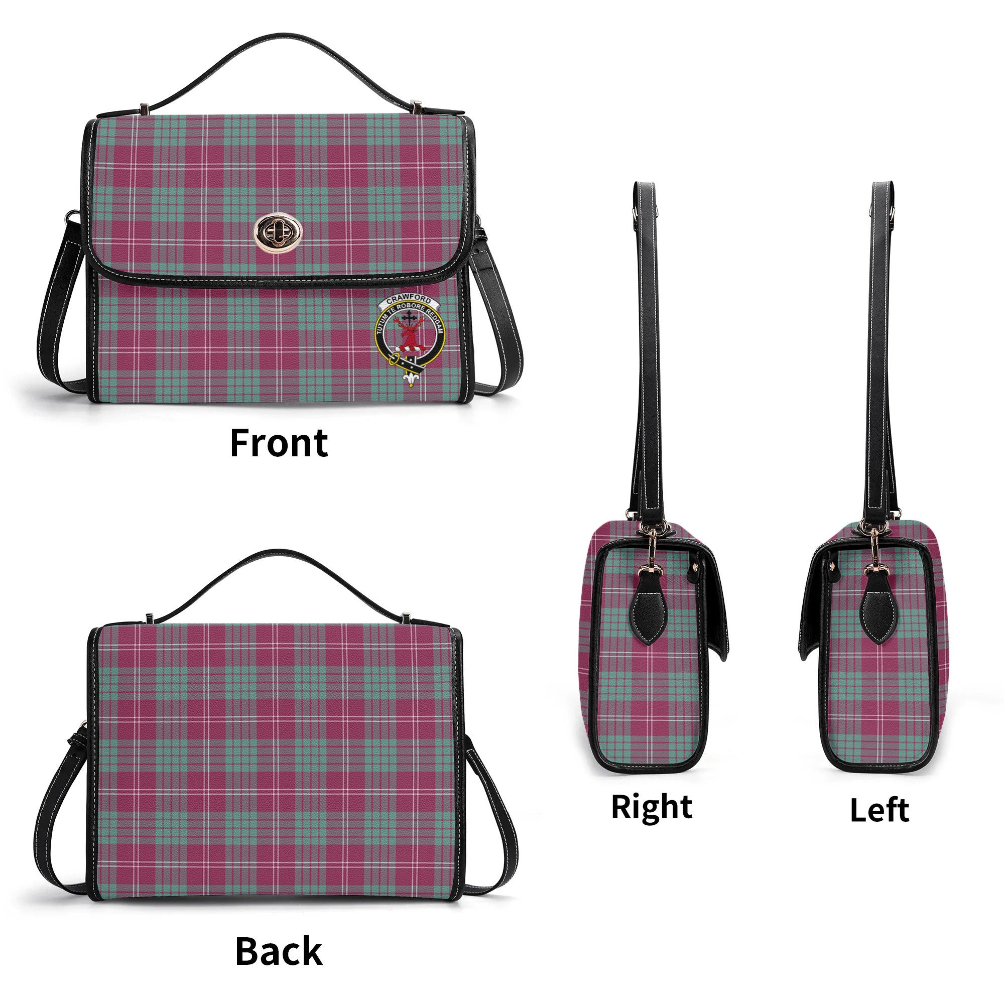 Crawford Ancient Tartan Crest Satchel Bag