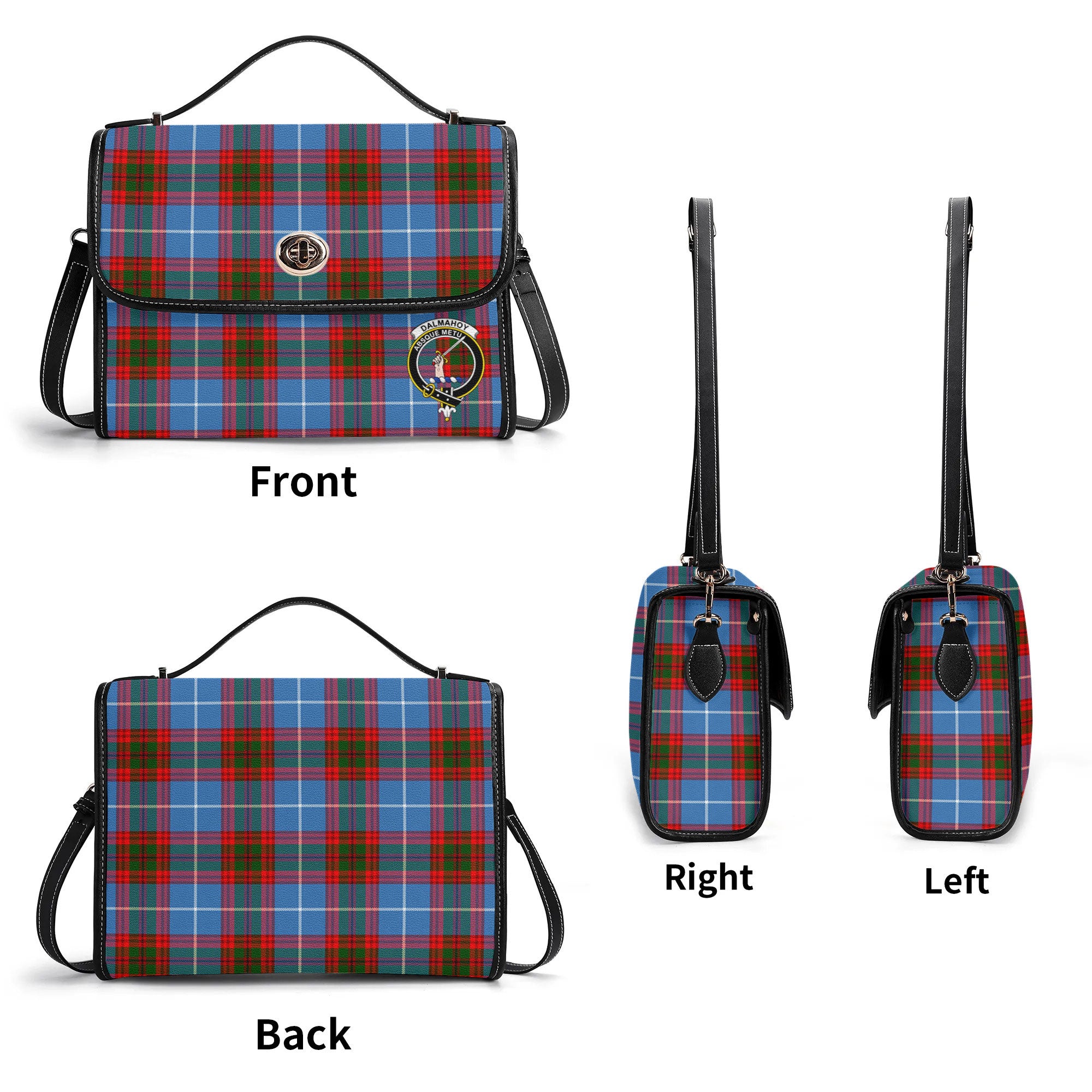 Dalmahoy Tartan Crest Satchel Bag