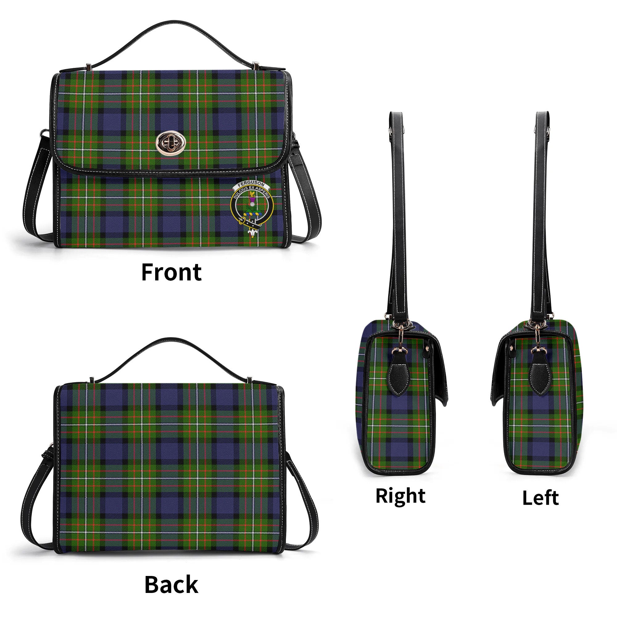 Ferguson Tartan Crest Satchel Bag