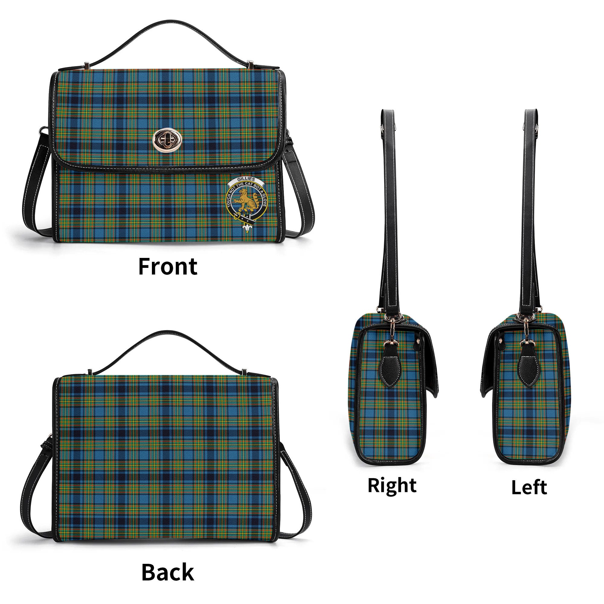 Gillies Ancient Tartan Crest Satchel Bag