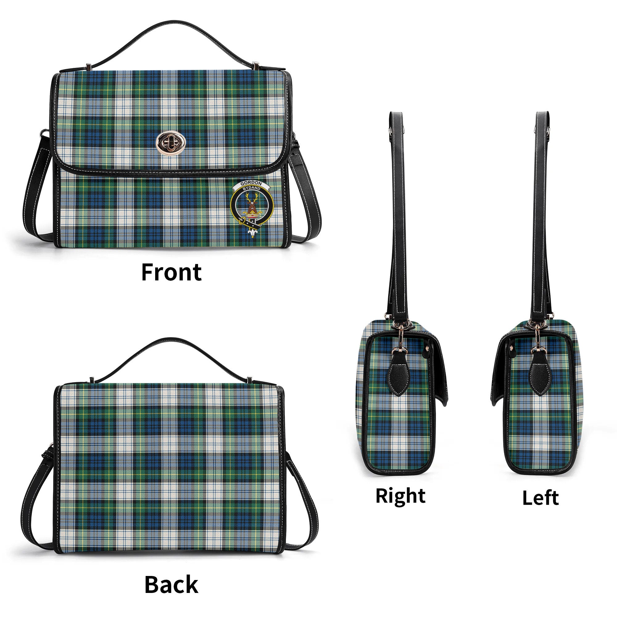 Gordon Dress Ancient Tartan Crest Satchel Bag