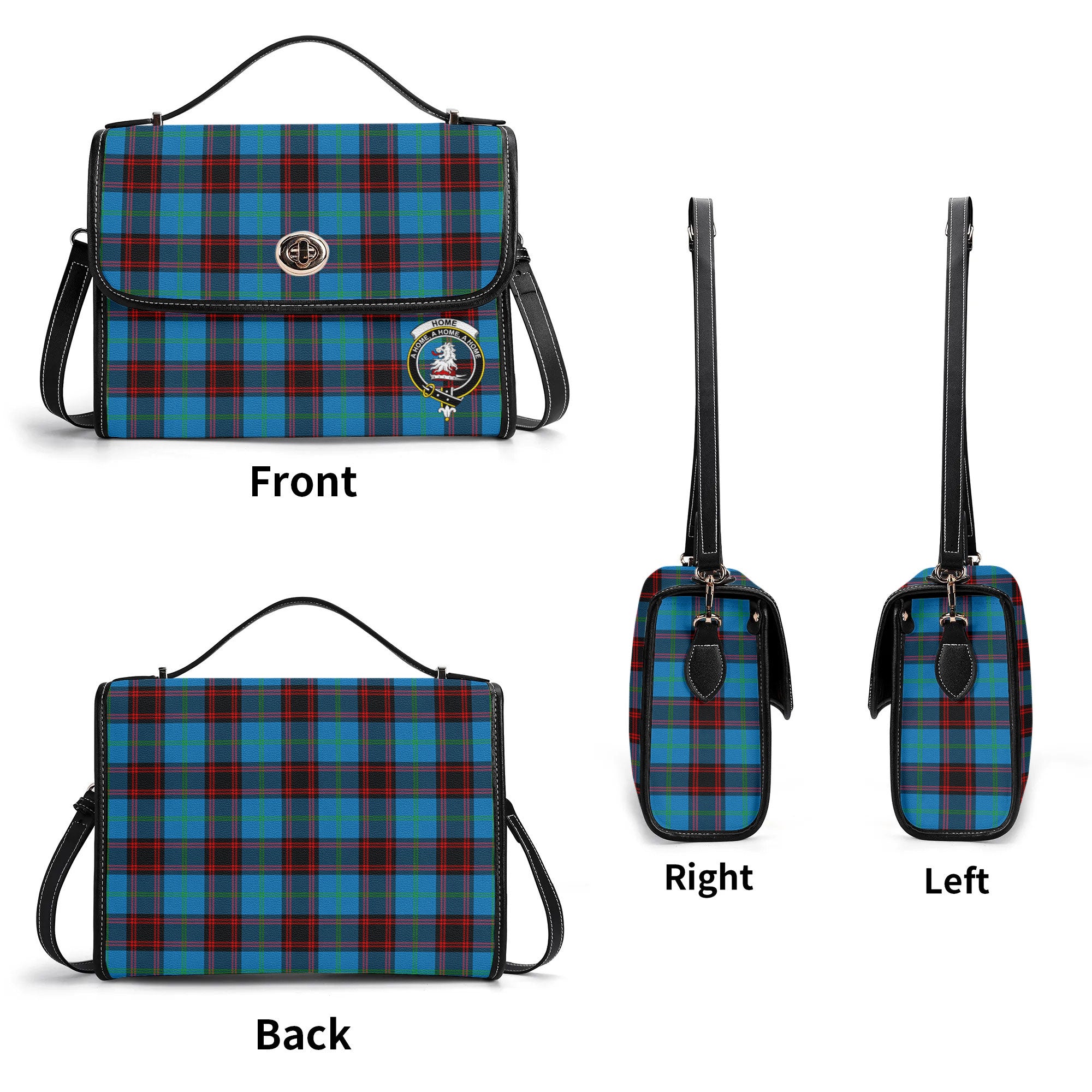 Home Ancient Tartan Crest Satchel Bag