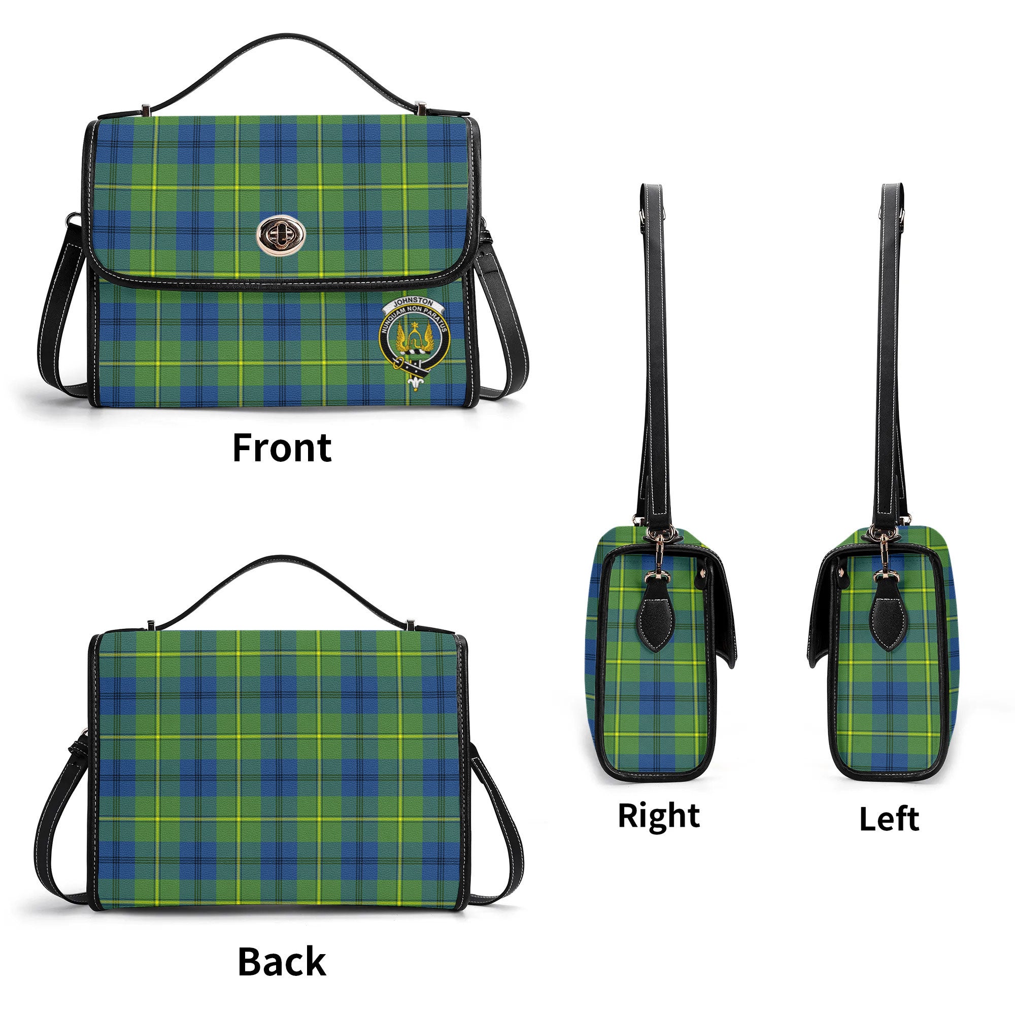Johnston Ancient Tartan Crest Satchel Bag