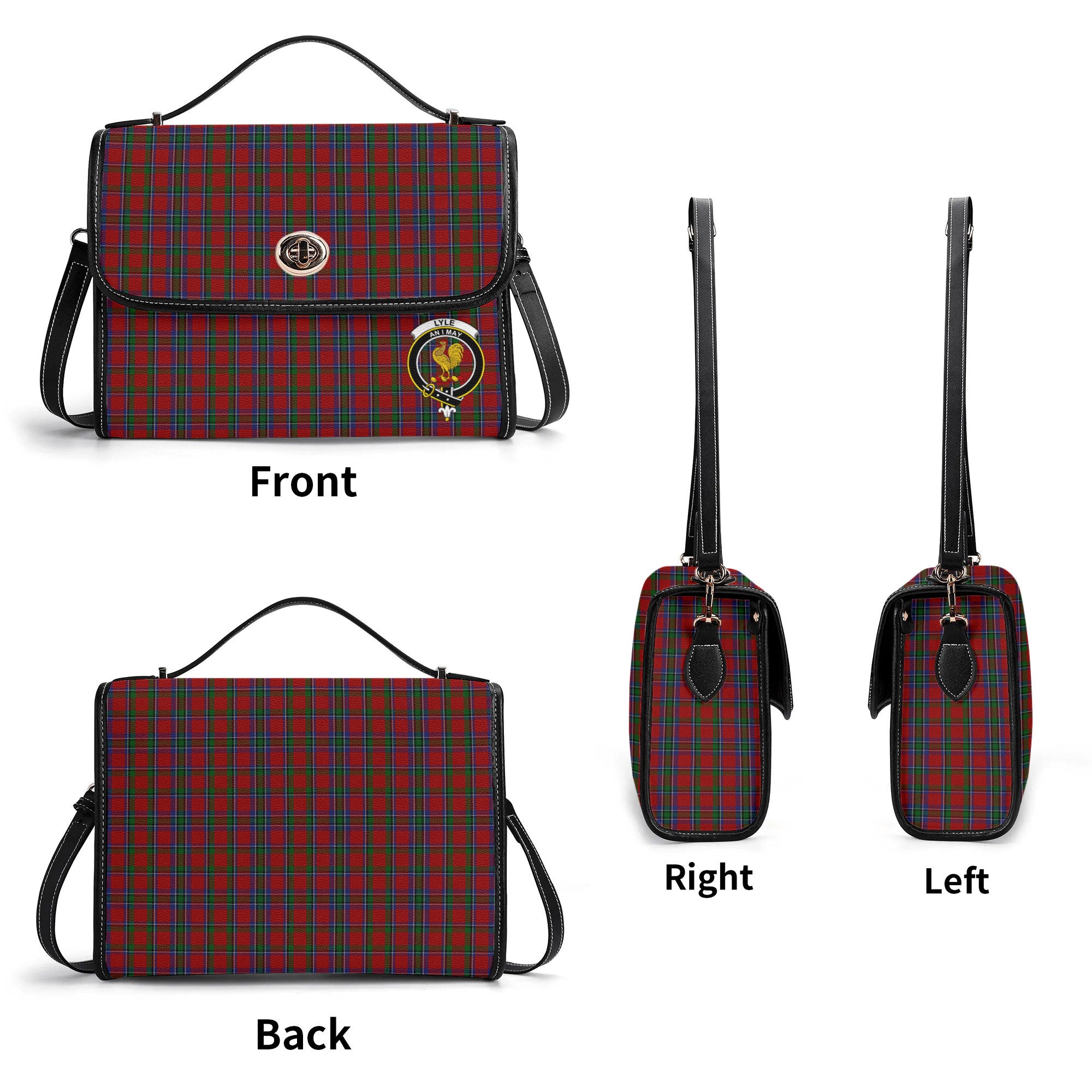 Lyle Tartan Crest Satchel Bag