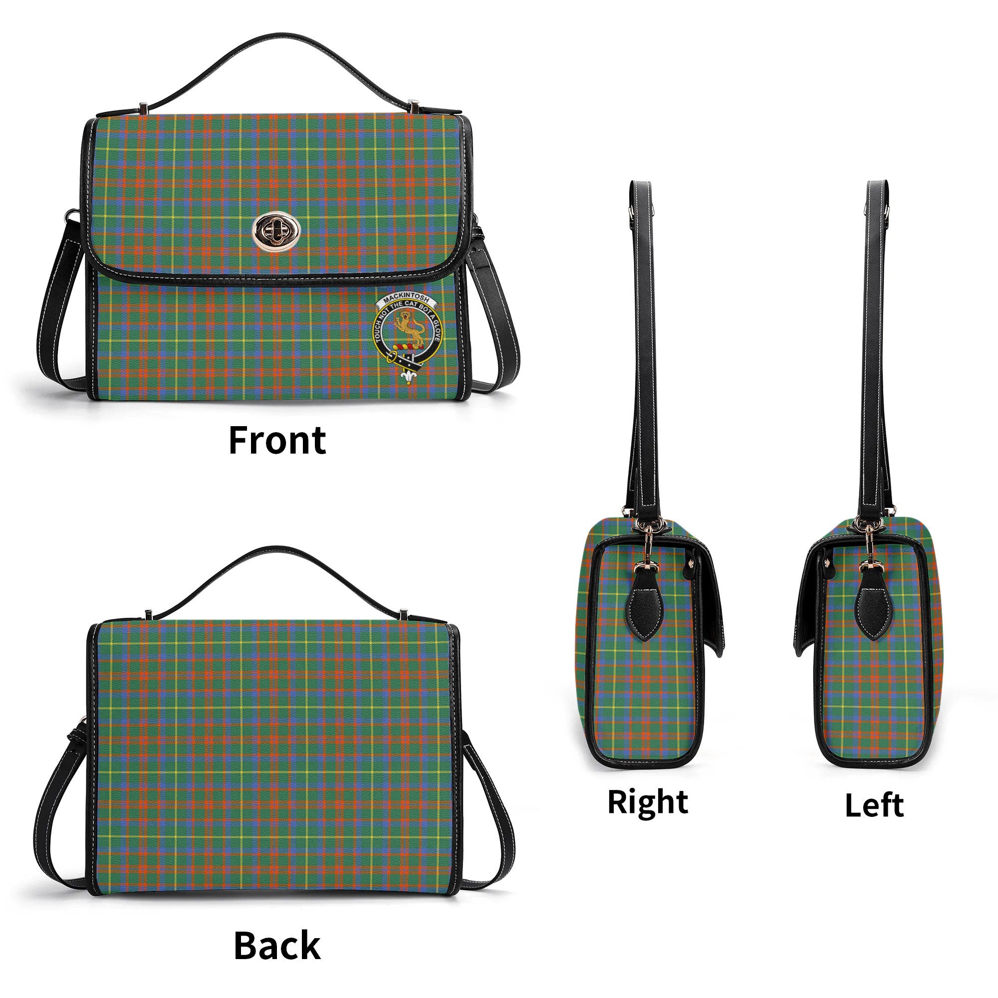 MacKintosh Hunting Ancient Tartan Crest Satchel Bag