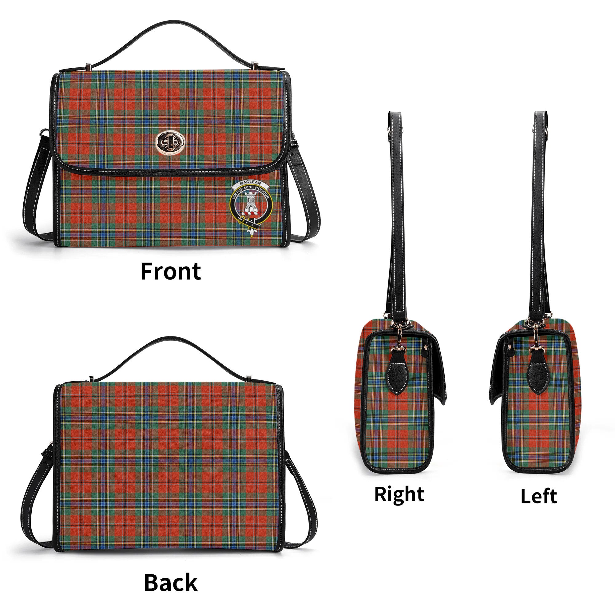 MacLean of Duart Ancient Tartan Crest Satchel Bag