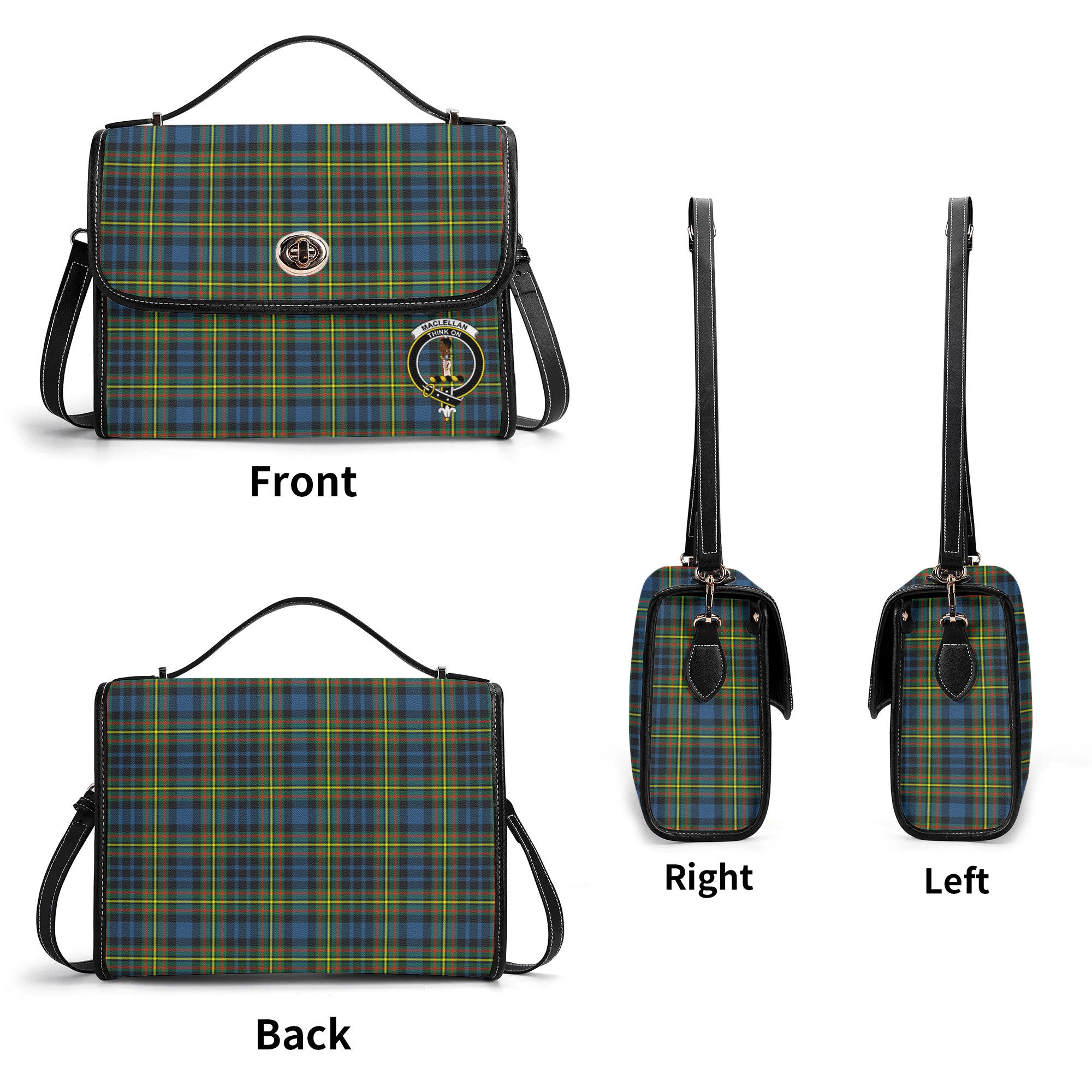 MacLellan Ancient Tartan Crest Satchel Bag